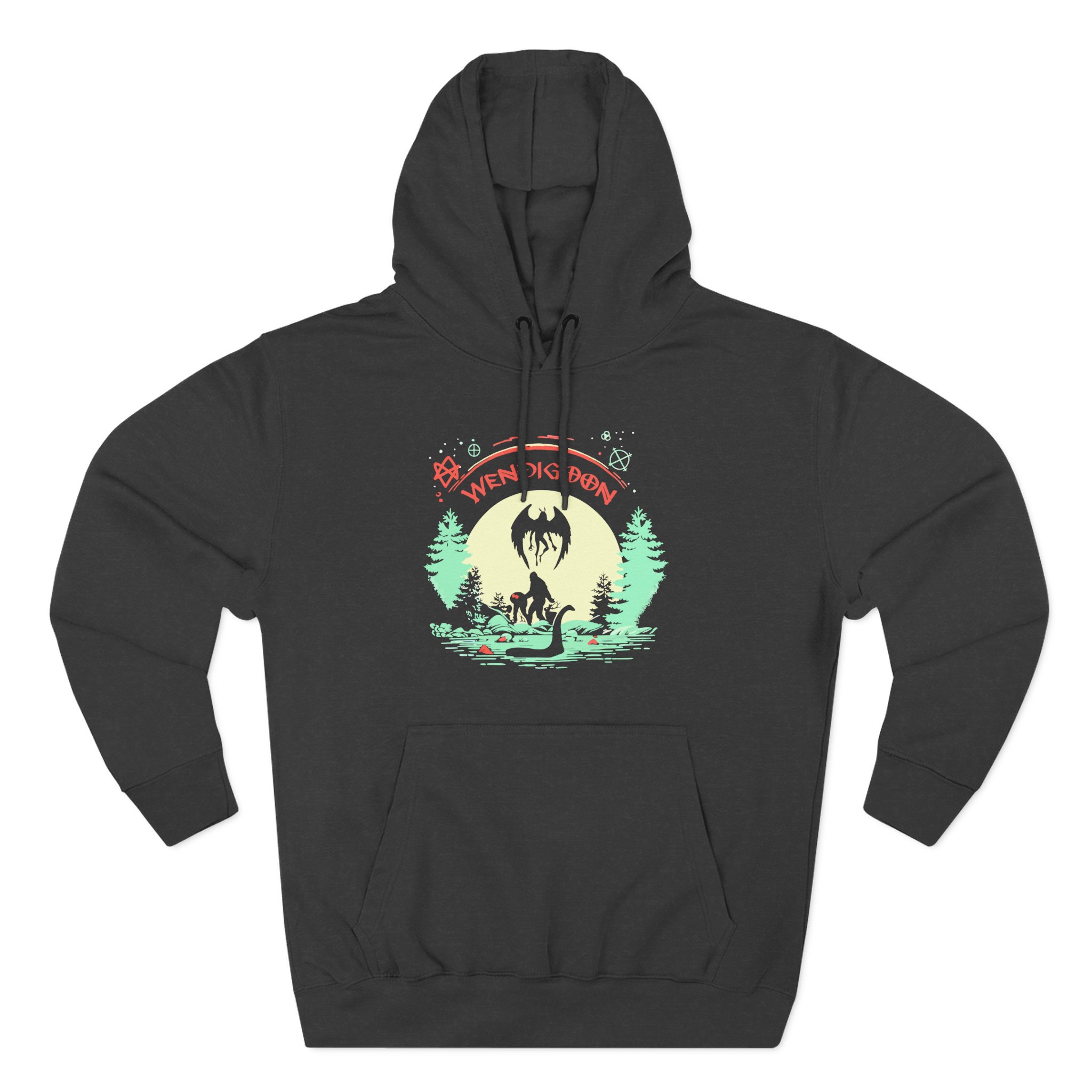 Wendigoon Cryptids on Tour Three-Panel Fleece Hoodie