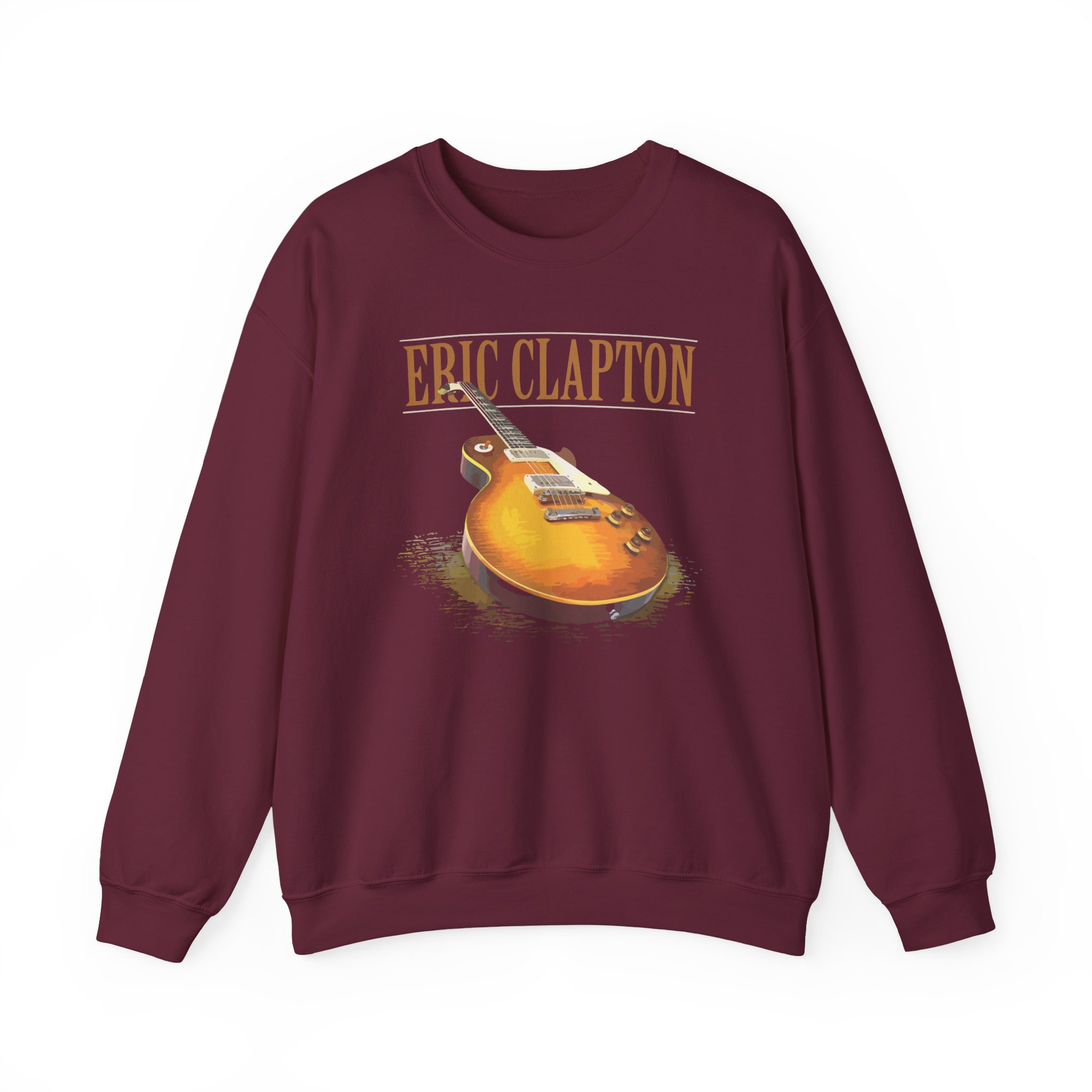 Eric Clapton 3d Guitar Unisex Heavy Blendâ„¢ Crewneck Sweatshirt