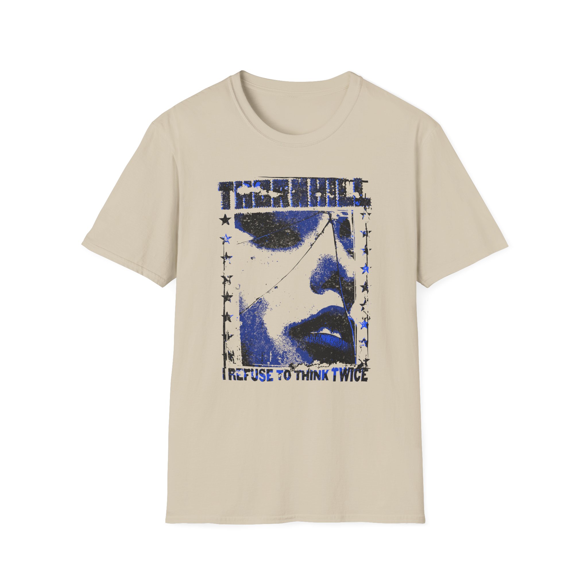 Thornhill Think Twice Sand Unisex Softstyle T-Shirt