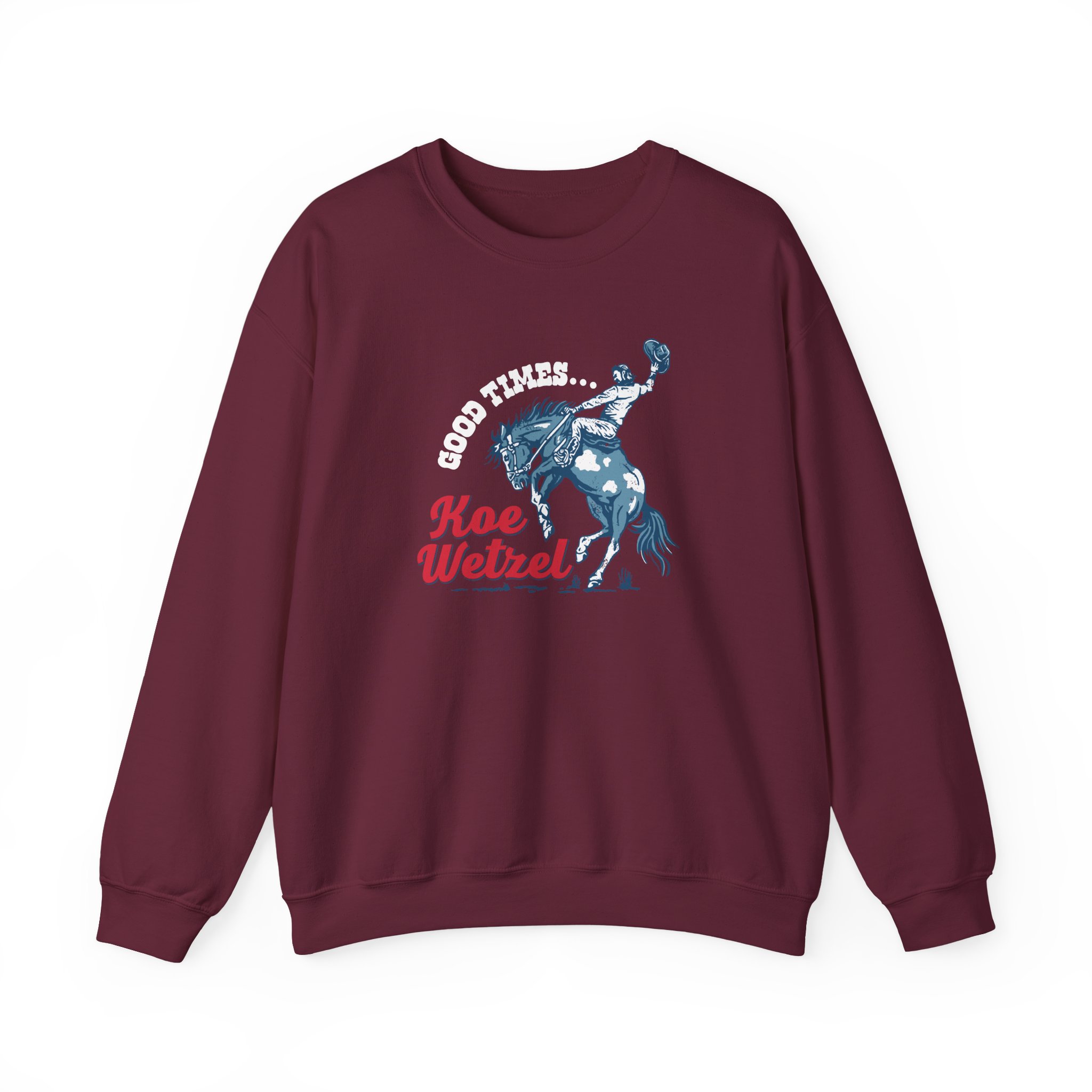 Koe Wetzel Good Times Bronco Unisex Heavy Blendâ„¢ Crewneck Sweatshirt