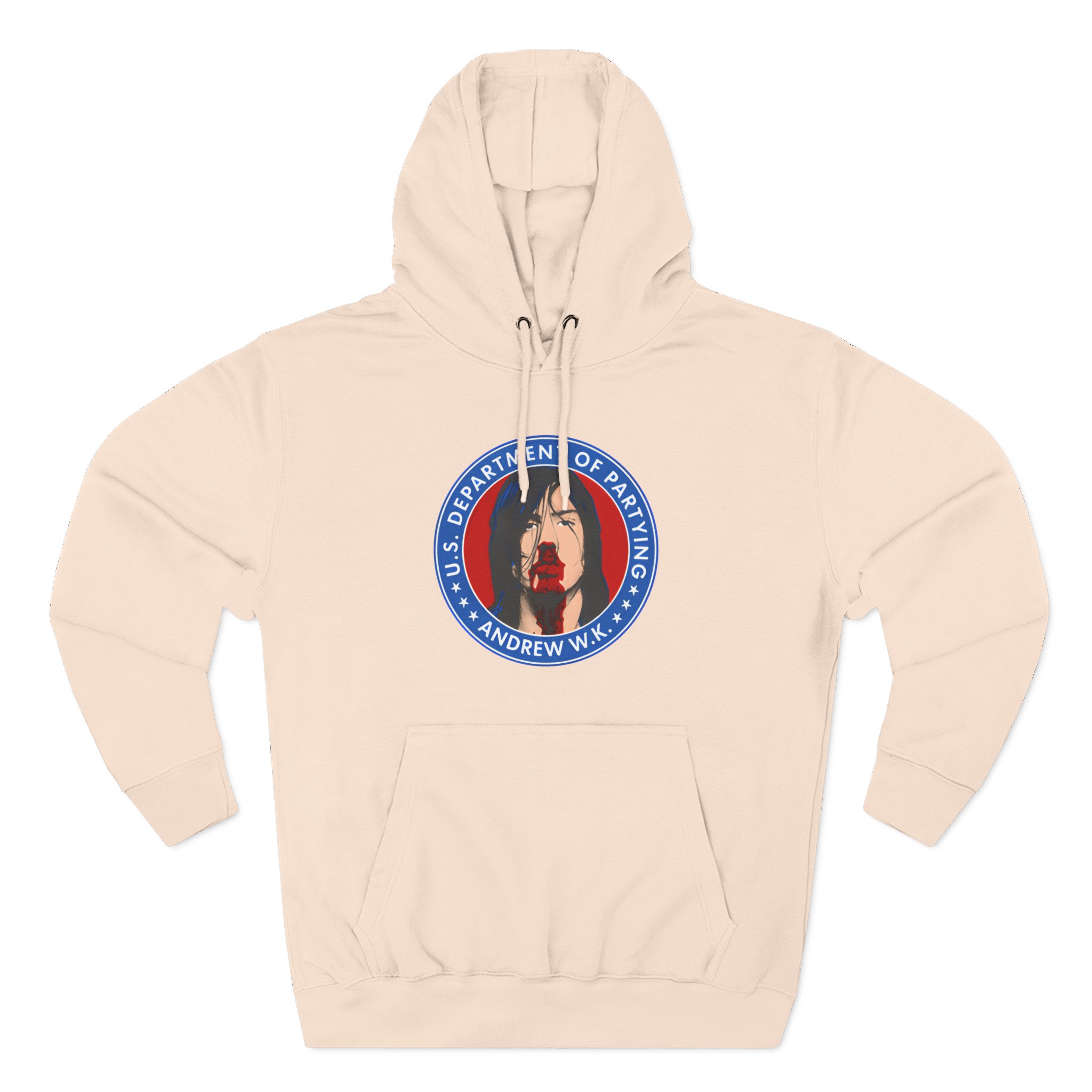 Andrew Wk Us Dept of Partying Three-Panel Fleece Hoodie