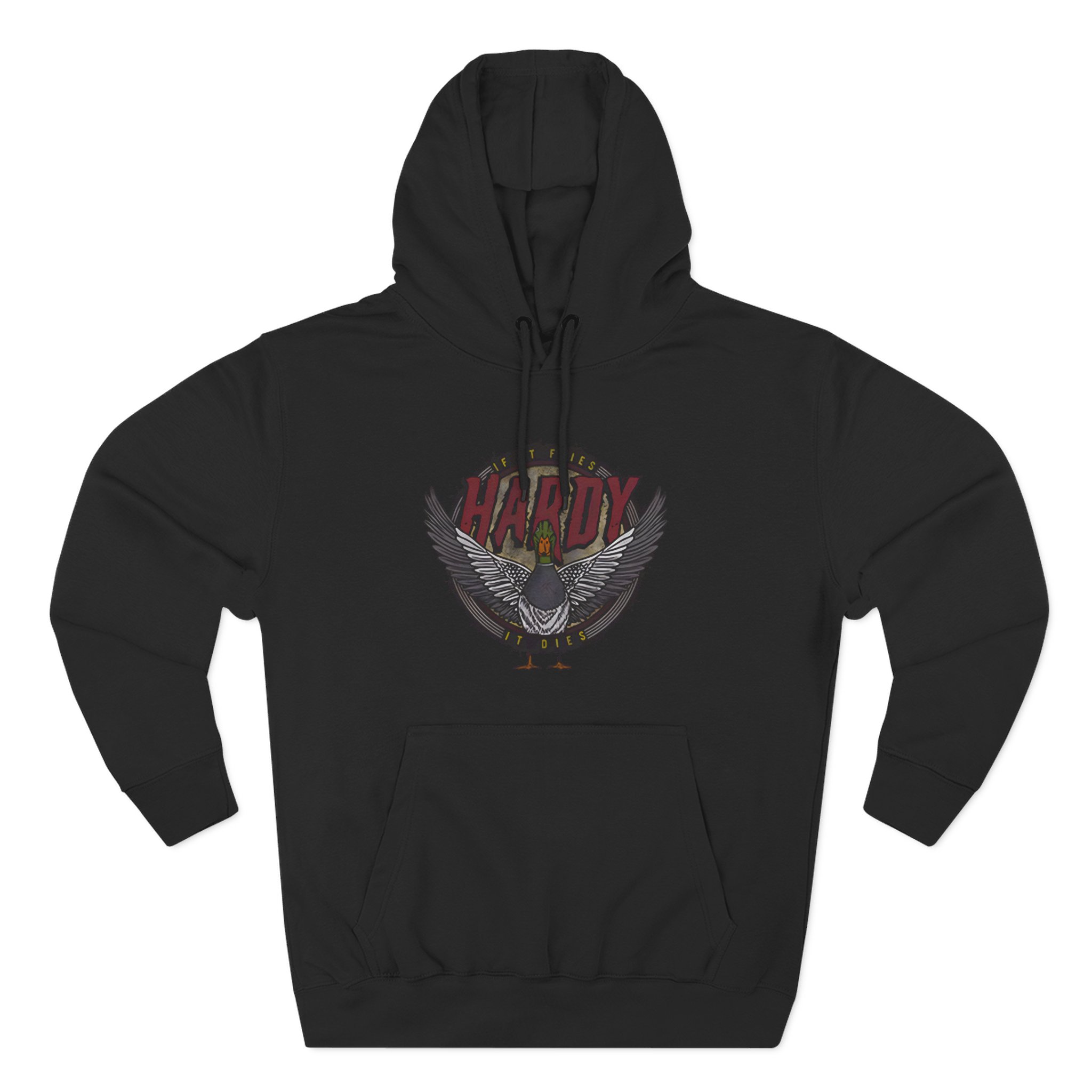 Hardy if It Flies Three-Panel Fleece Hoodie