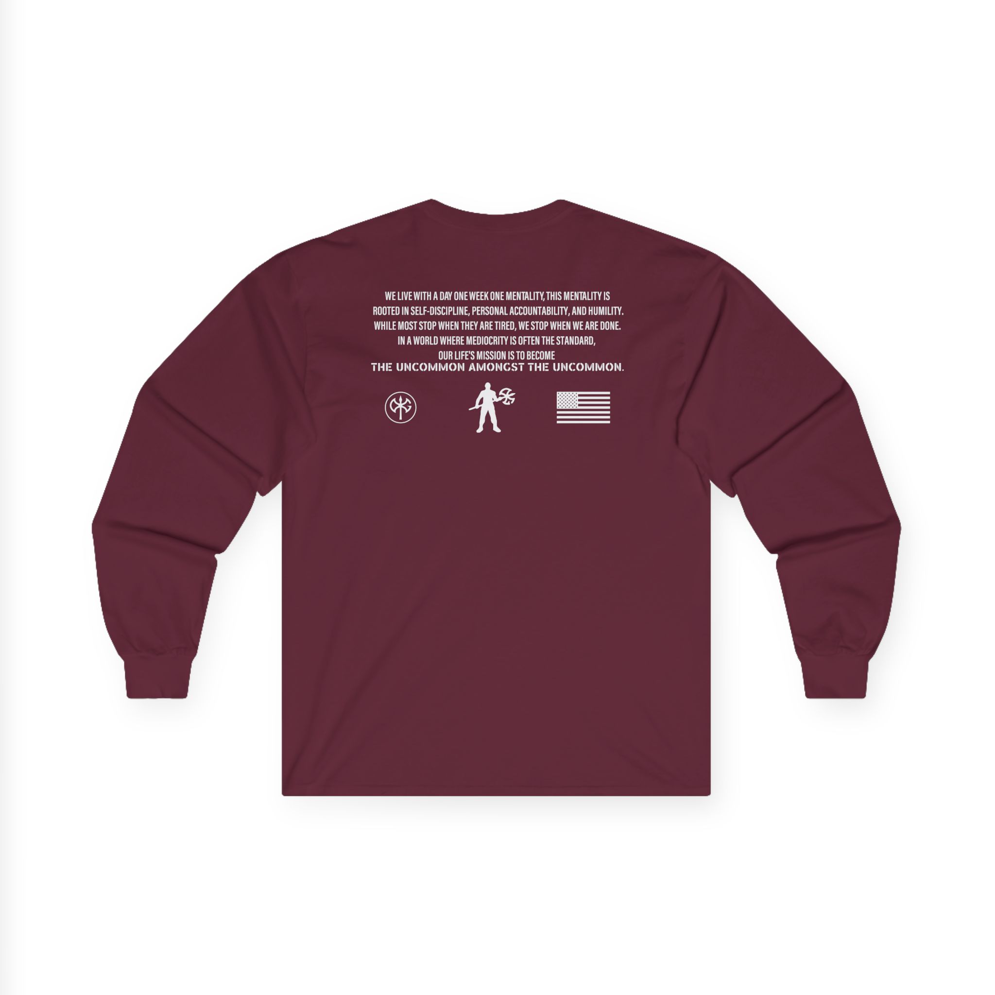 David Goggins Ethos Slogan Unisex Ultra Cotton Long Sleeve Tee