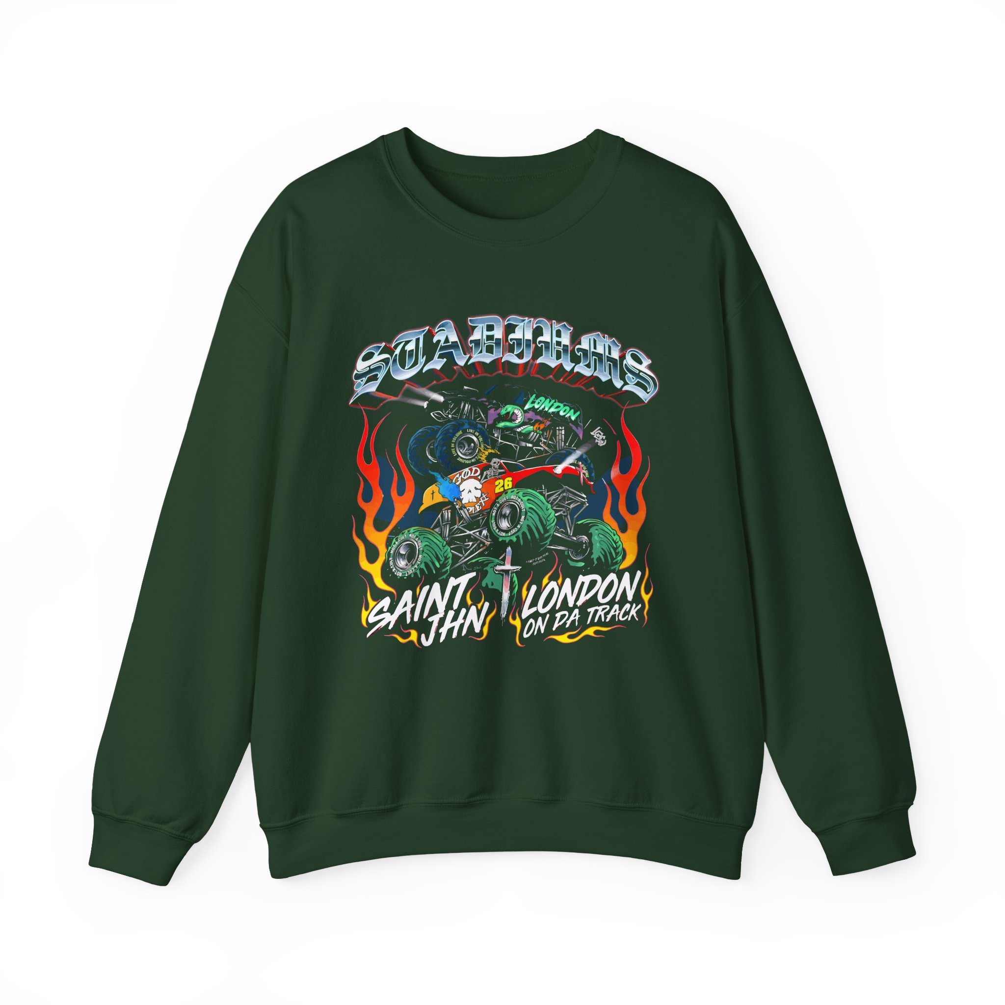 Saint Jhn Stadiums With London on Da Track Unisex Heavy Blendâ„¢ Crewneck Sweatshirt