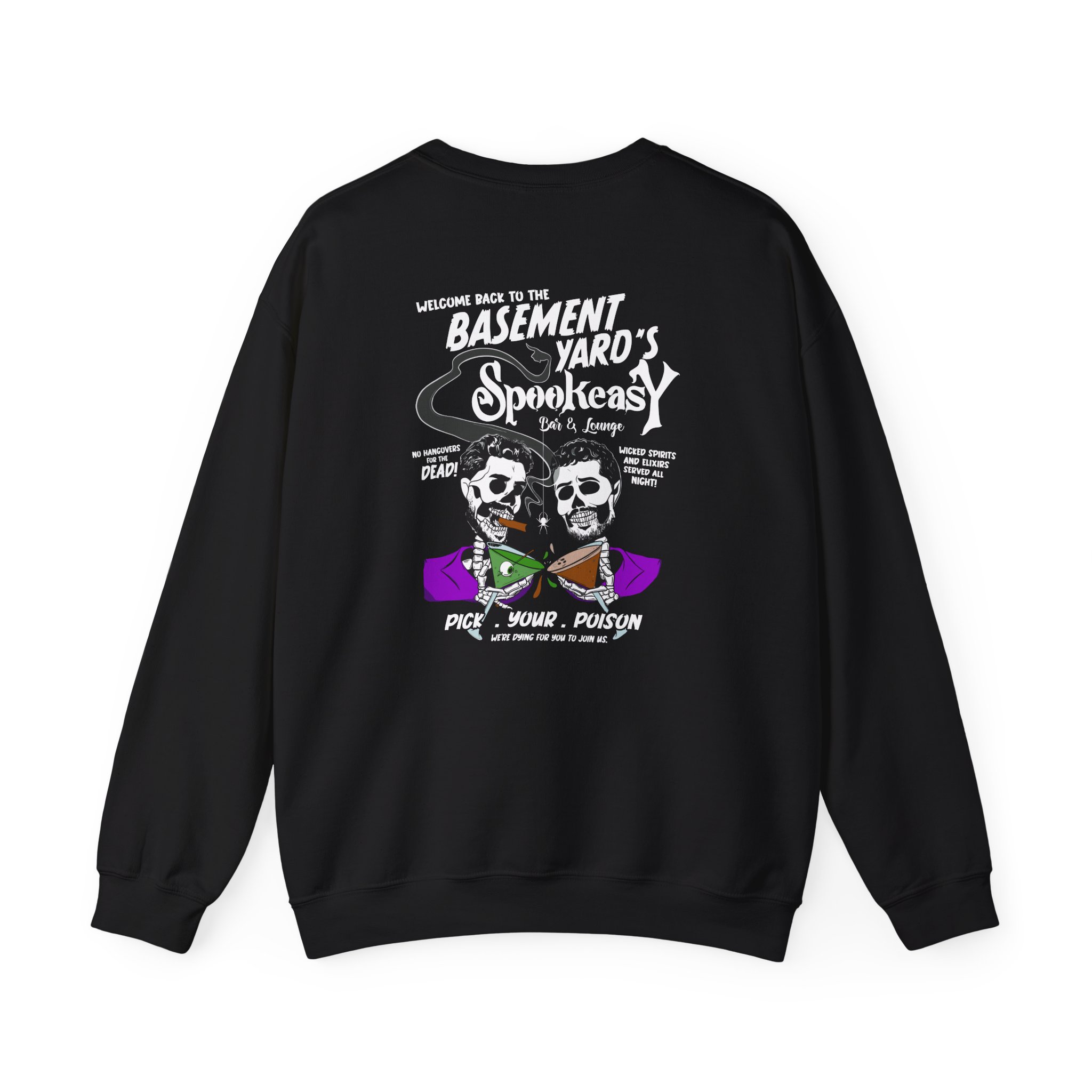 Basement Yard the Spookeasy Bar & Lounge Unisex Heavy Blendâ„¢ Crewneck Sweatshirt