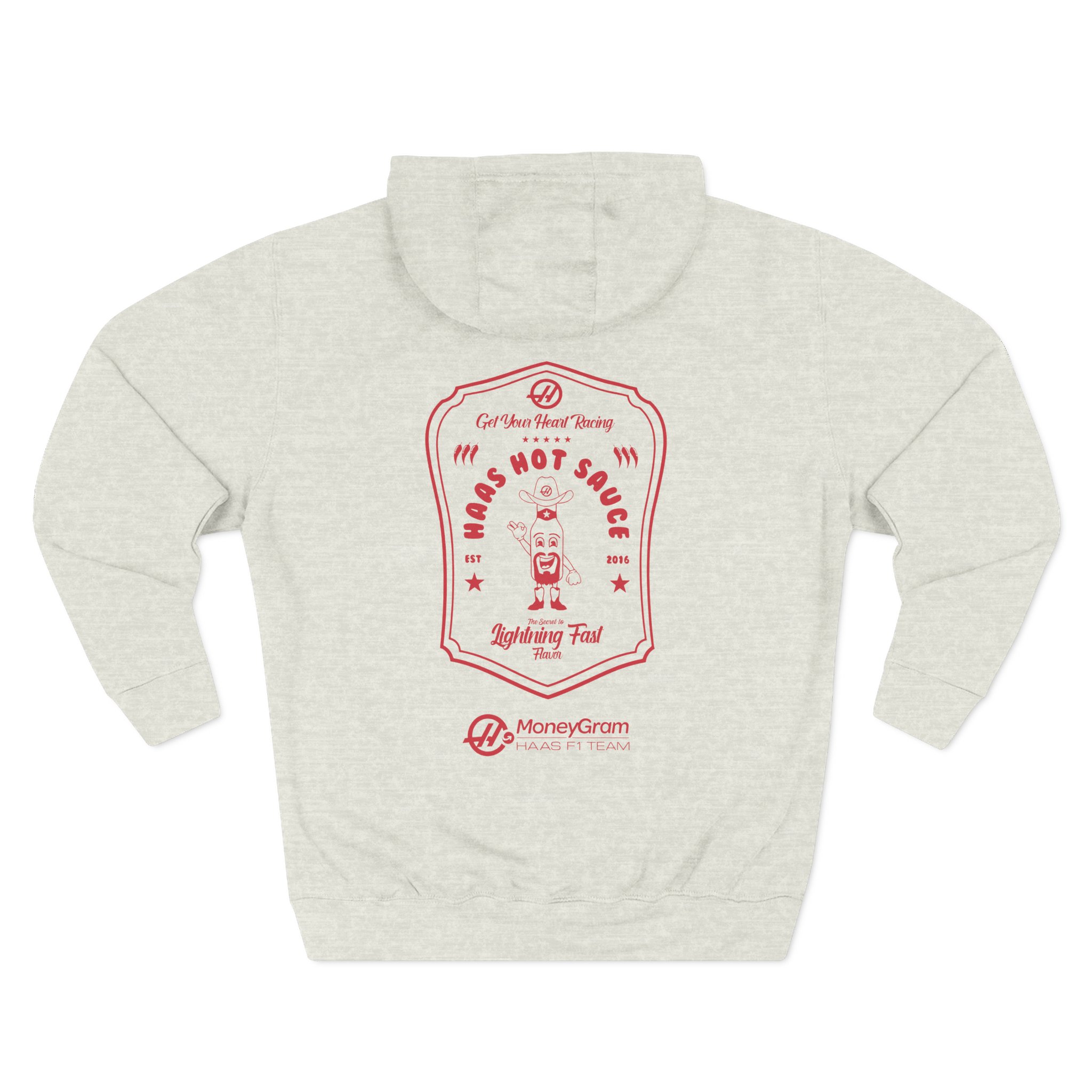 Haas F1 Hot Sauce Three-Panel Fleece Hoodie