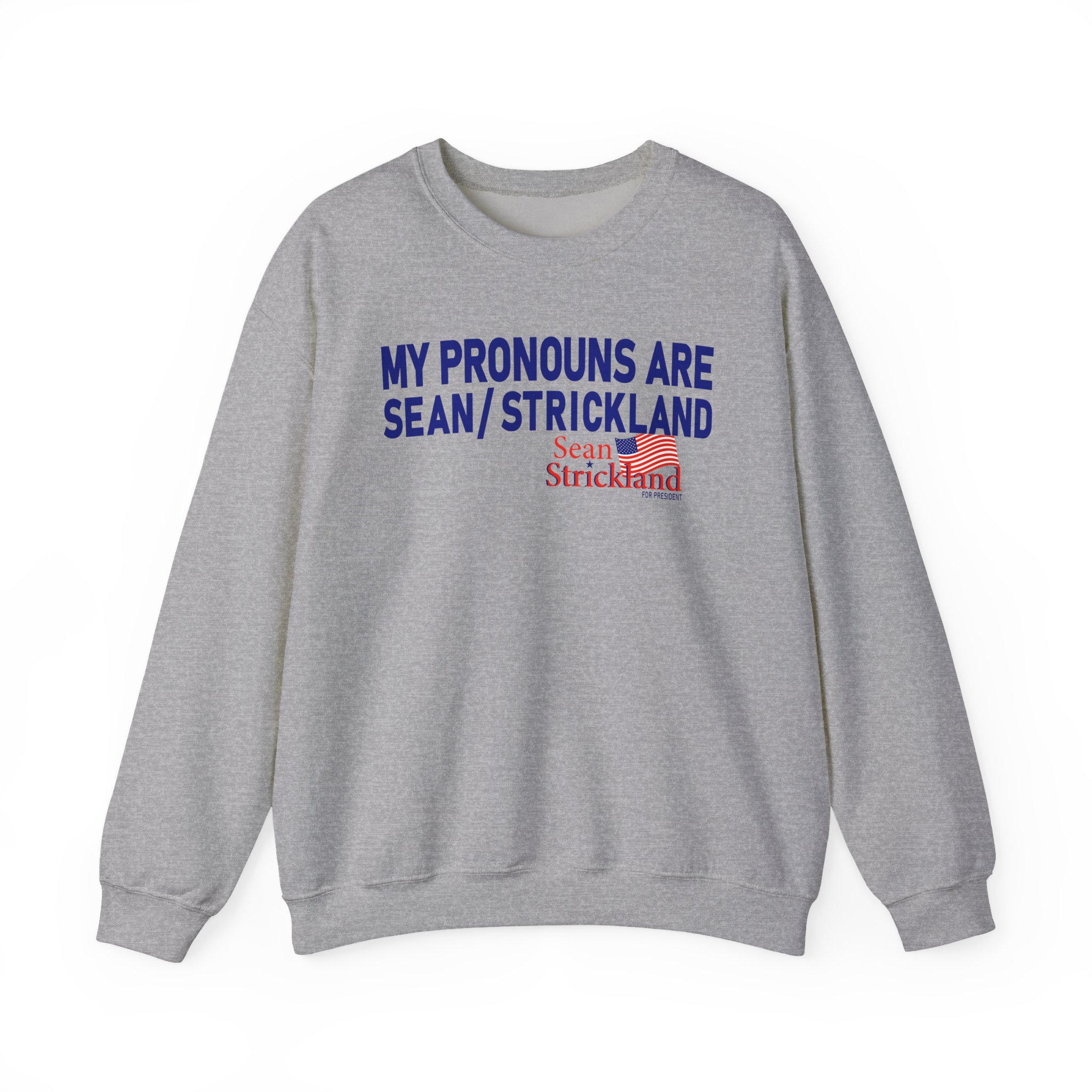 Sean Strickland My Pronouns Are Unisex Heavy Blendâ„¢ Crewneck Sweatshirt