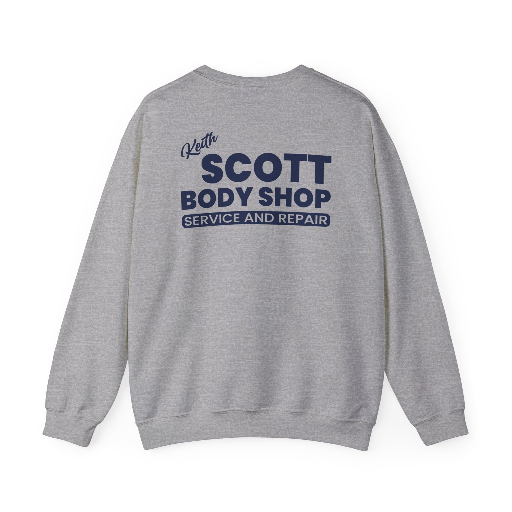 Keith Scott Body Shop One Tree Hill Unisex Heavy Blend Crewneck Sweatshirt
