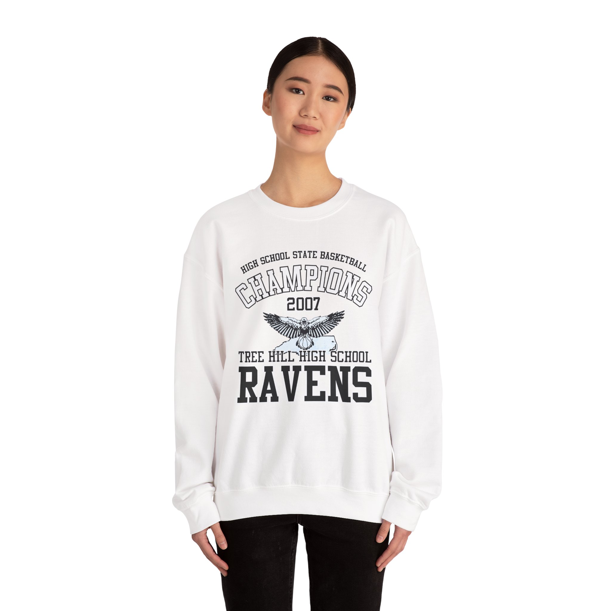 Tree Hill Ravens High School Champions One Tree Hill Unisex Heavy Blend Crewneck Sweatshirt