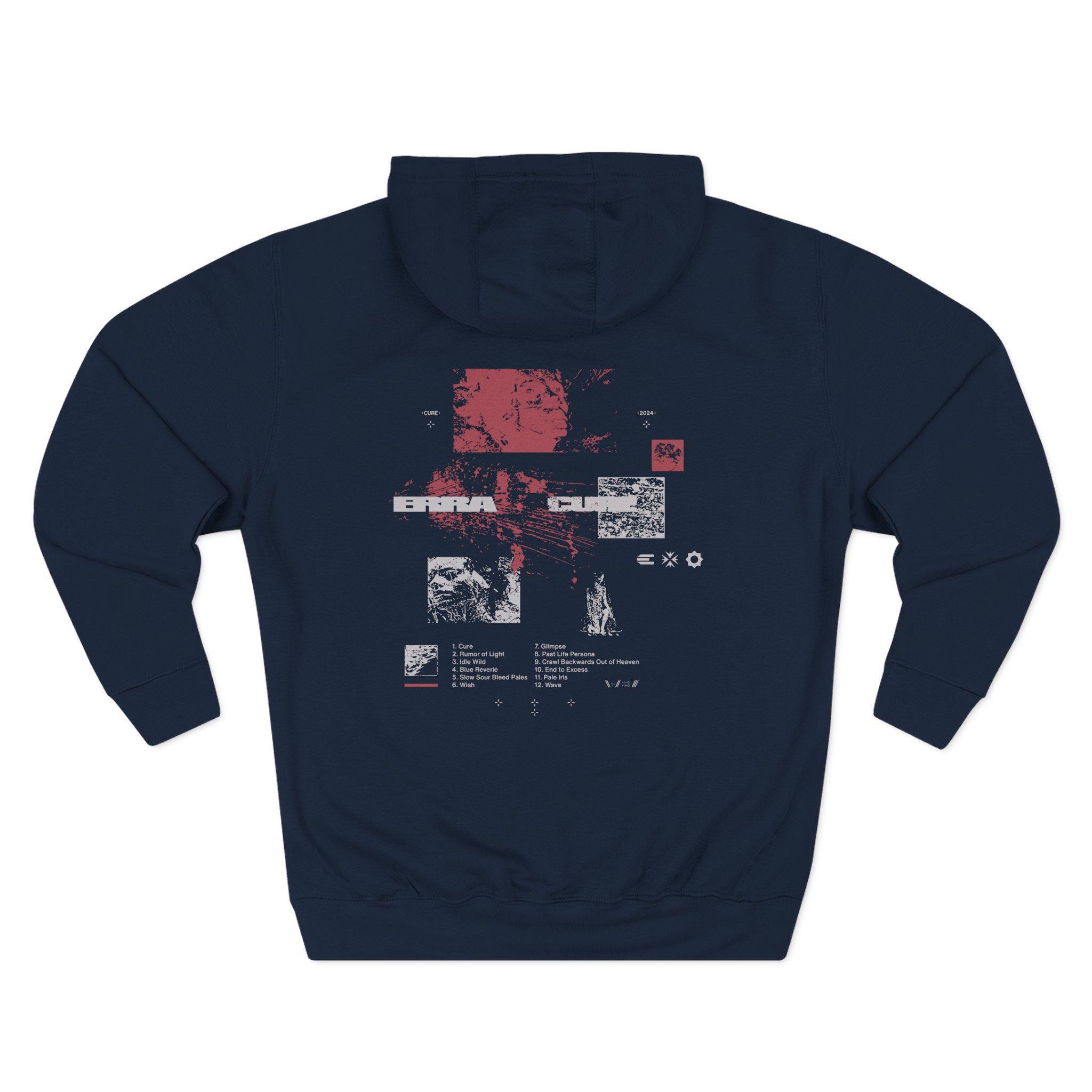 Erra Tracklist Three-Panel Fleece Hoodie