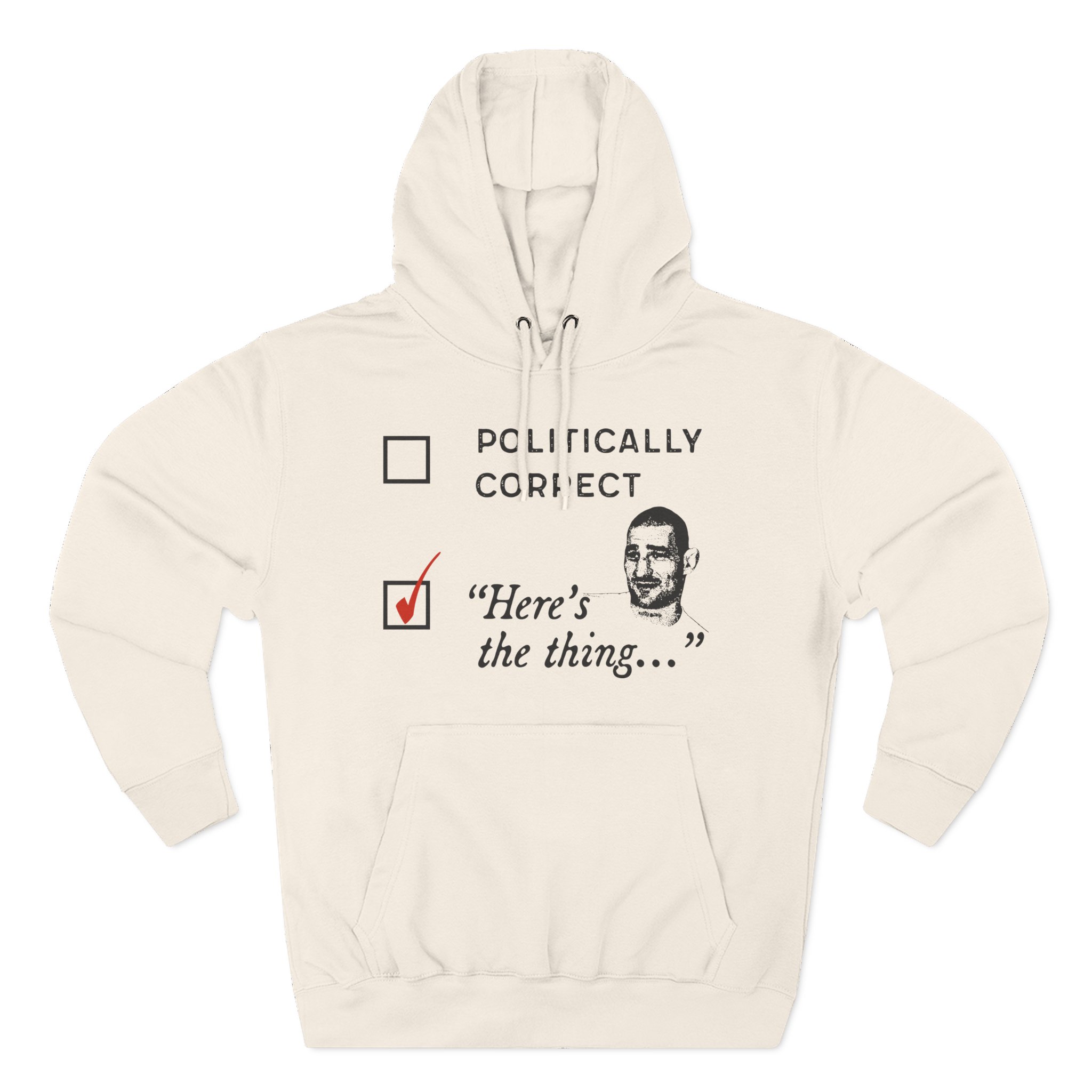 Sean Strickland Here's the Thing Three-Panel Fleece Hoodie