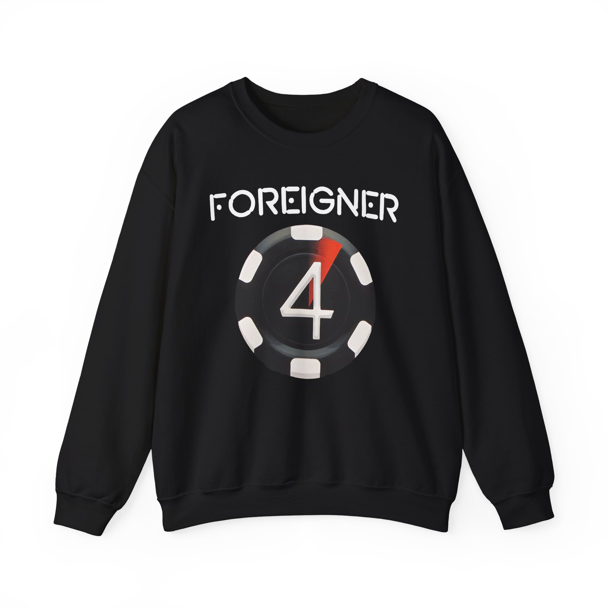Foreigner 4 Poker Chip Unisex Heavy Blendâ„¢ Crewneck Sweatshirt