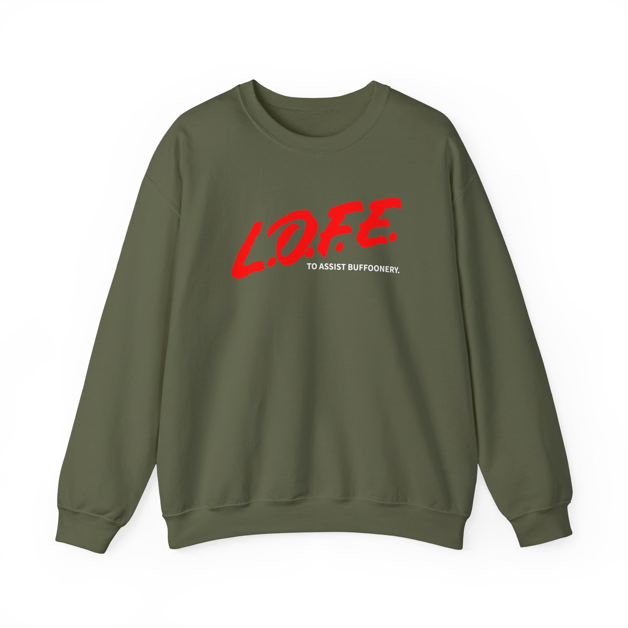 Lofe to Assist Buffoonery Unisex Heavy Blendâ„¢ Crewneck Sweatshirt