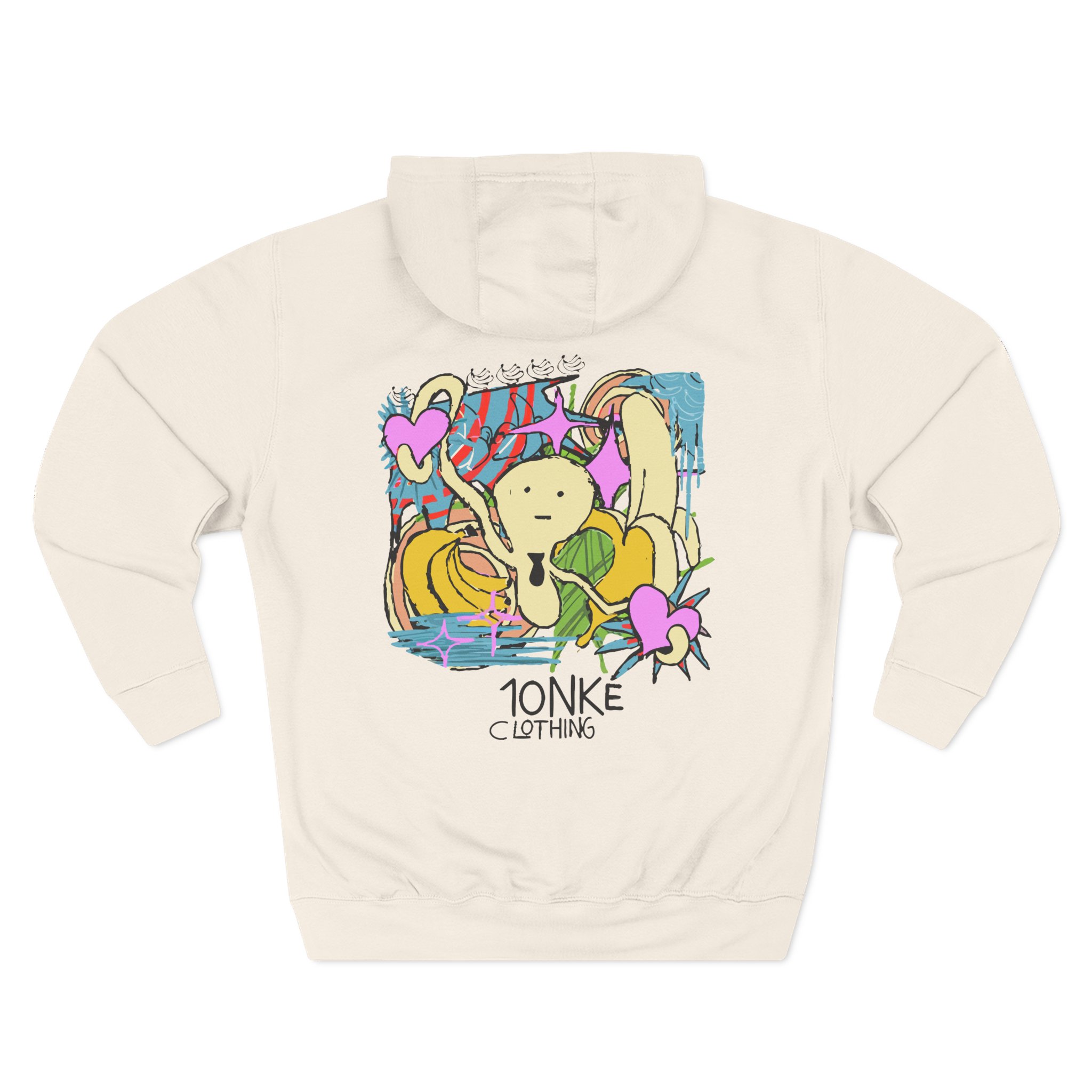 Spoonkid Basquiat Monke Three-Panel Fleece Hoodie