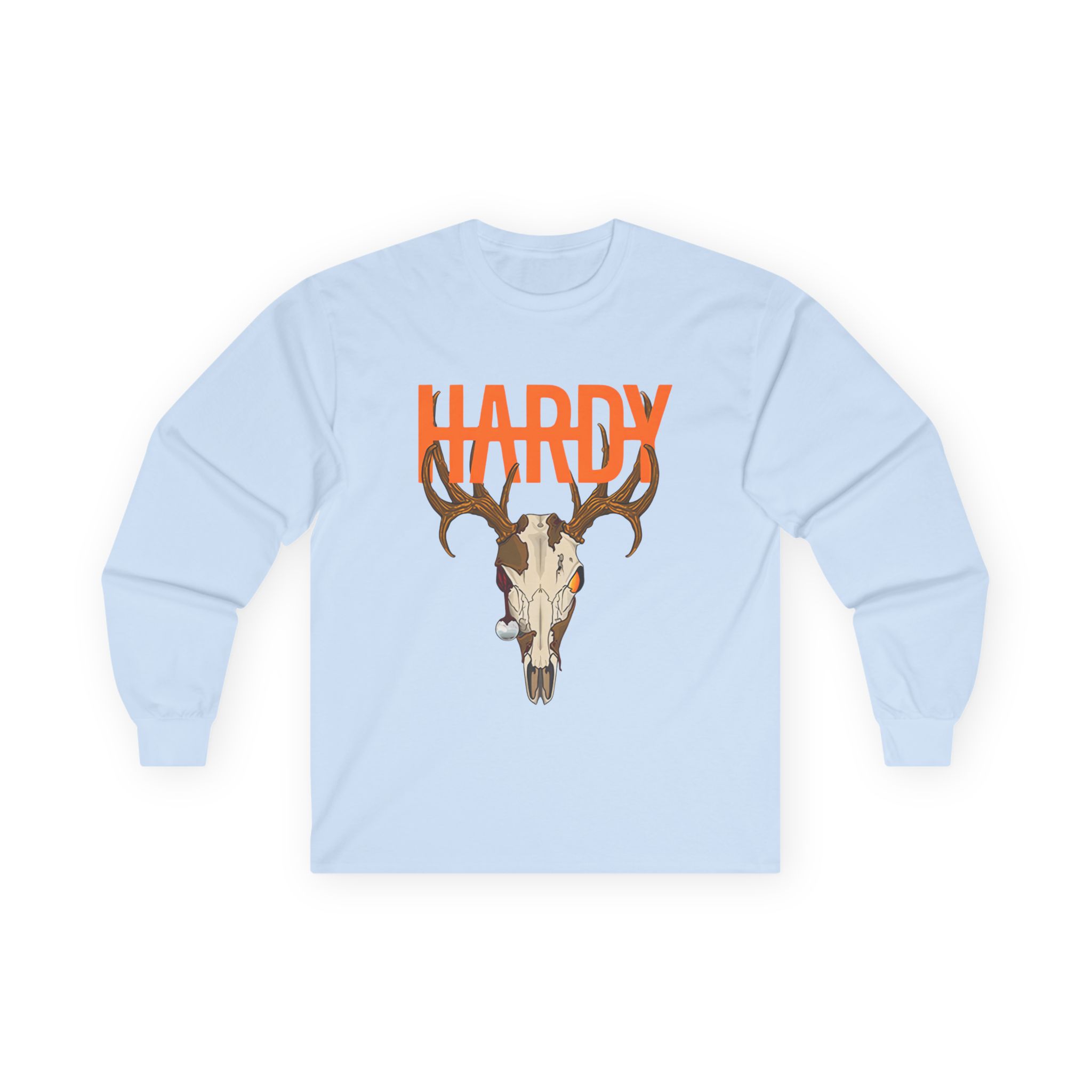 Hardy Deer Skull Unisex Ultra Cotton Long Sleeve Tee