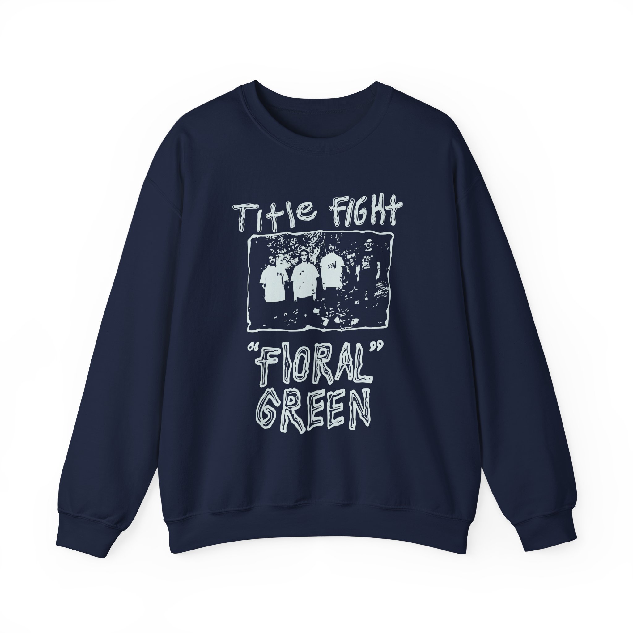 Title Fight Floral Green Unisex Heavy Blendâ„¢ Crewneck Sweatshirt