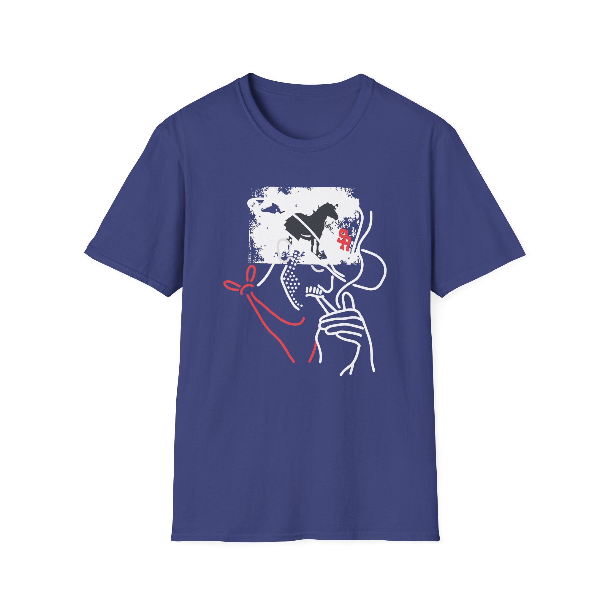 Mike Stud Smoking Cowboy Unisex Softstyle T-Shirt