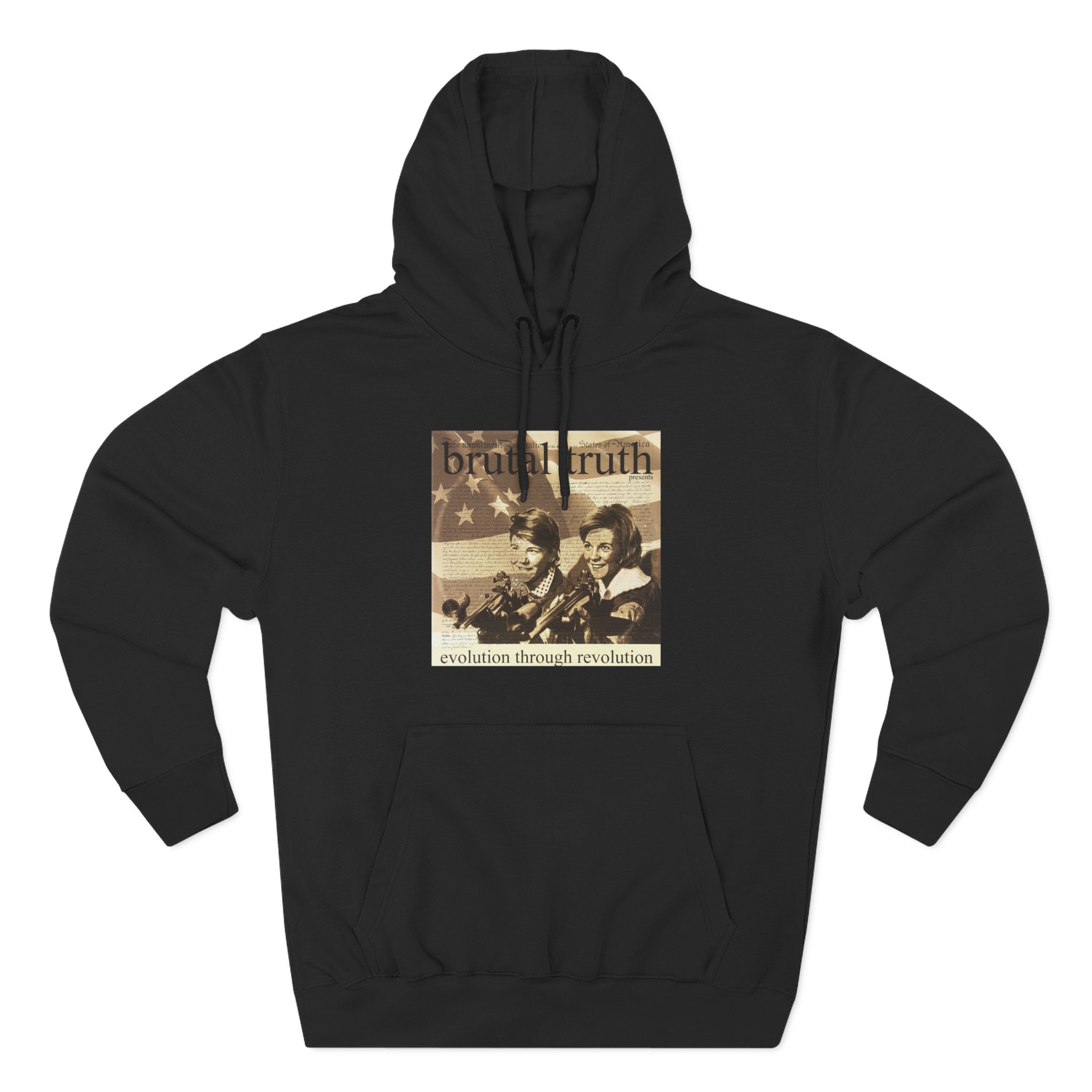 Brutal Truth Evolution Through Revolution Three-Panel Fleece Hoodie