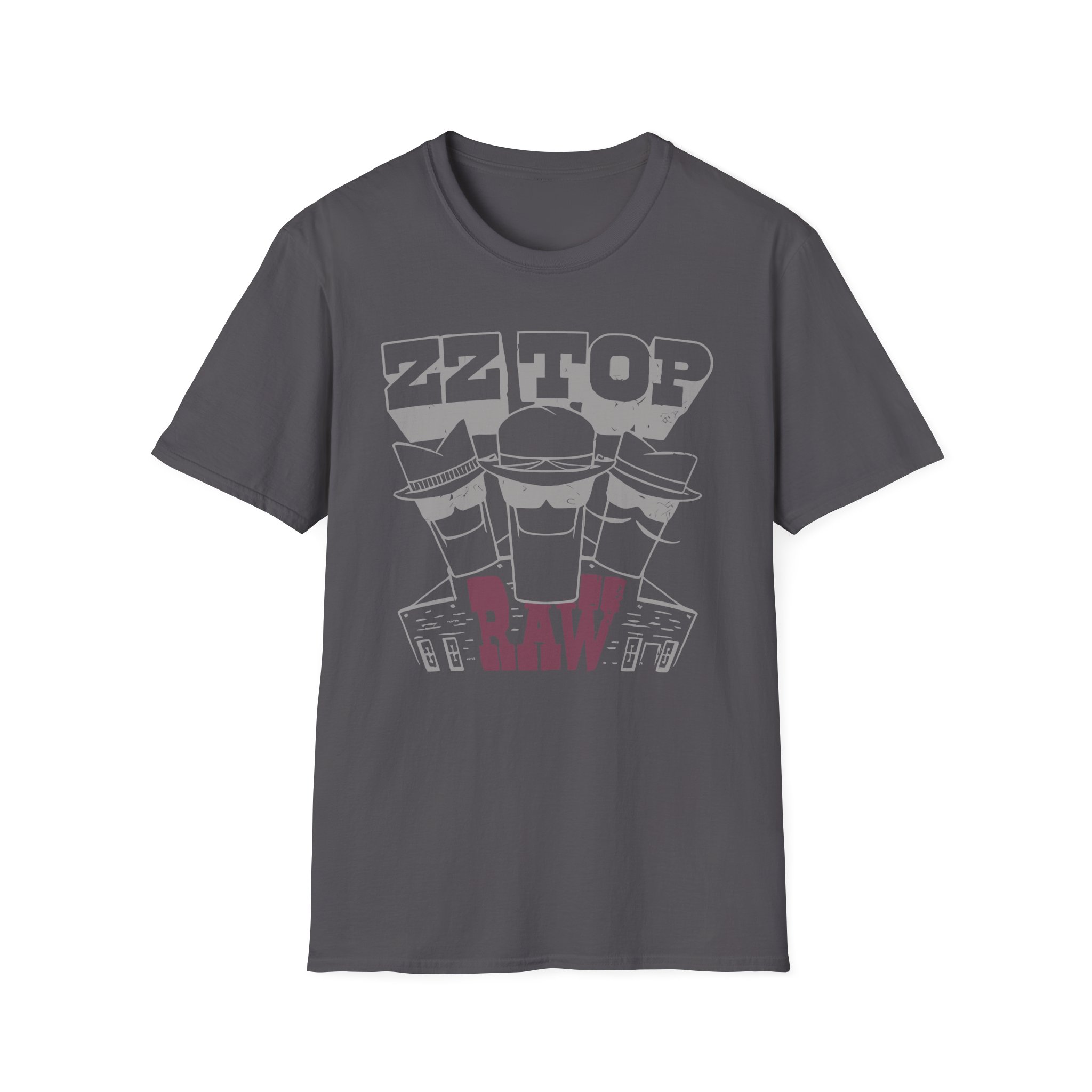 ZZ Top Raw Unisex Softstyle T-Shirt