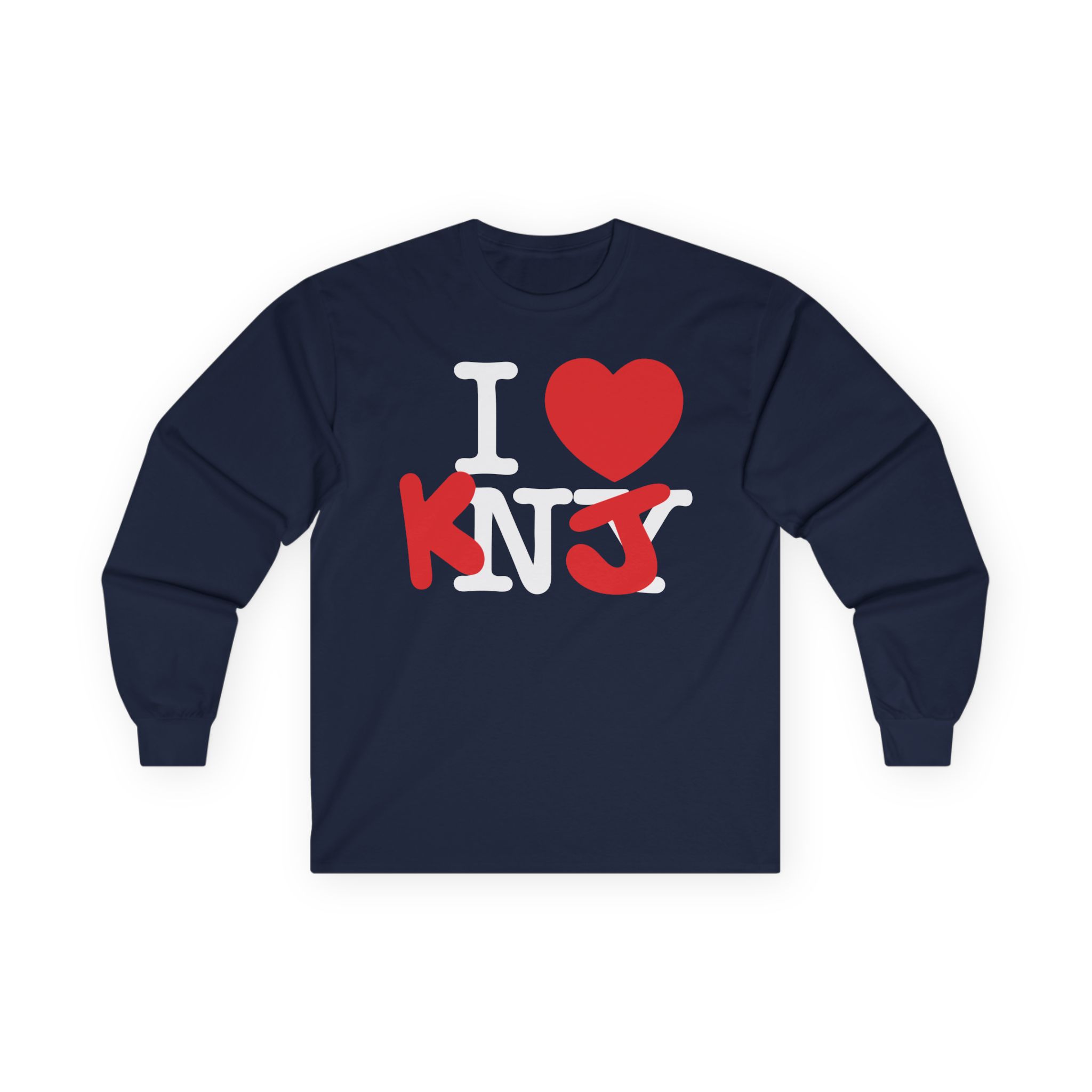 KNJ I Love Unisex Ultra Cotton Long Sleeve Tee