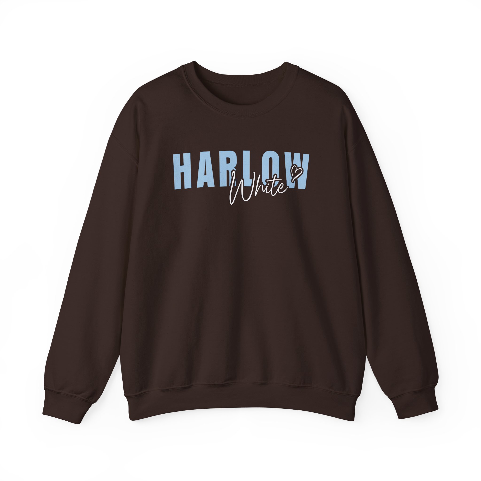 Harlow and Popcorn White Unisex Heavy Blendâ„¢ Crewneck Sweatshirt