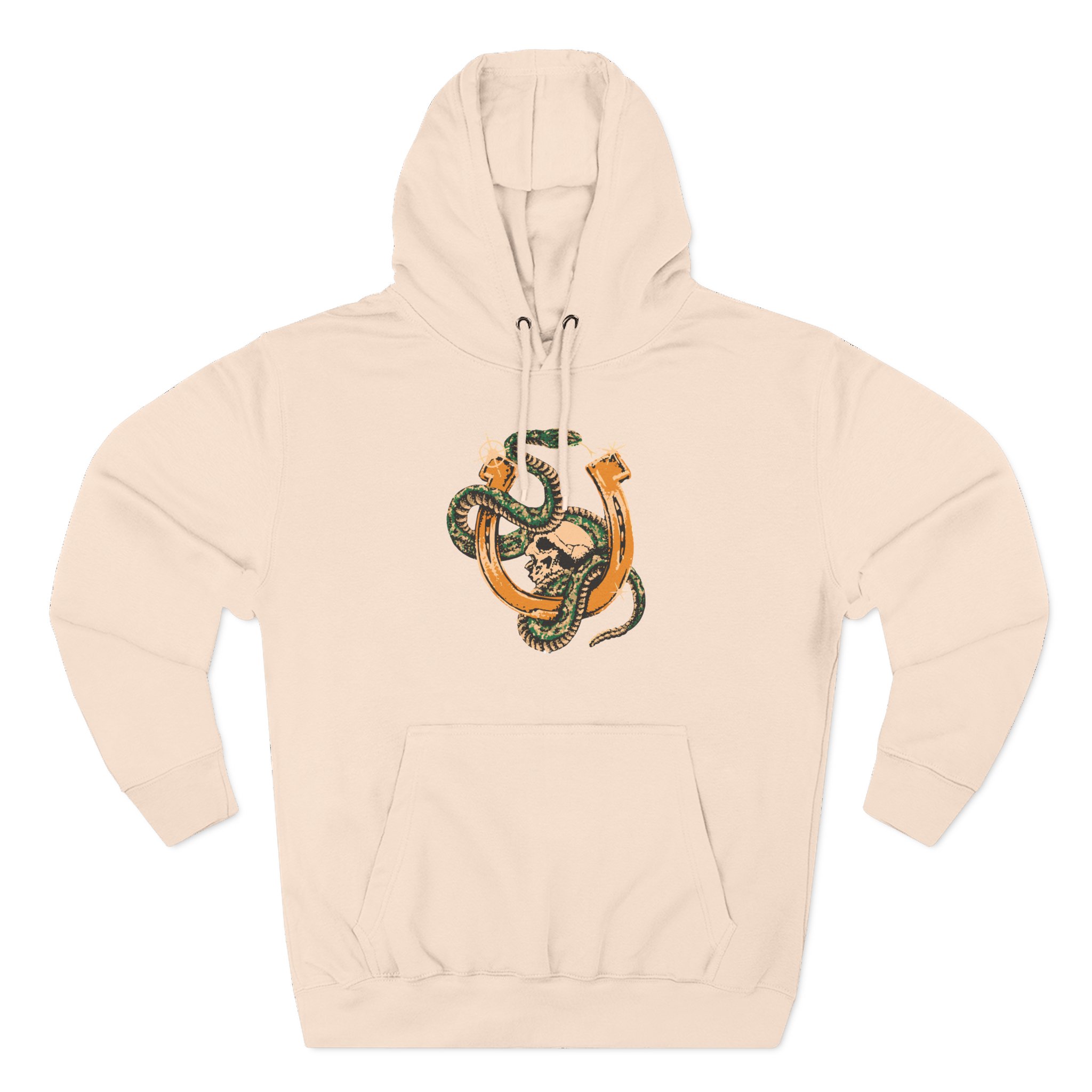 ZZ Top Snake Skull Three-Panel Fleece Hoodie