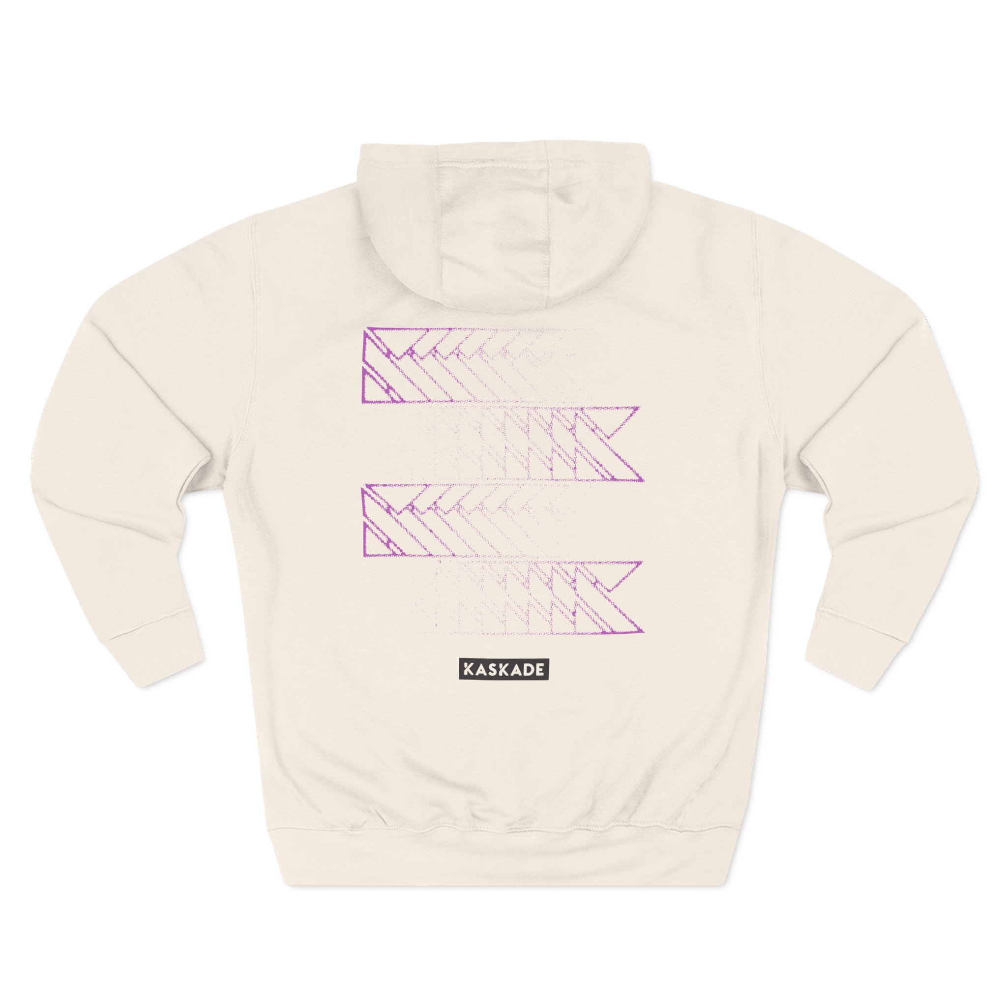 Kaskade Plum K Three-Panel Fleece Hoodie