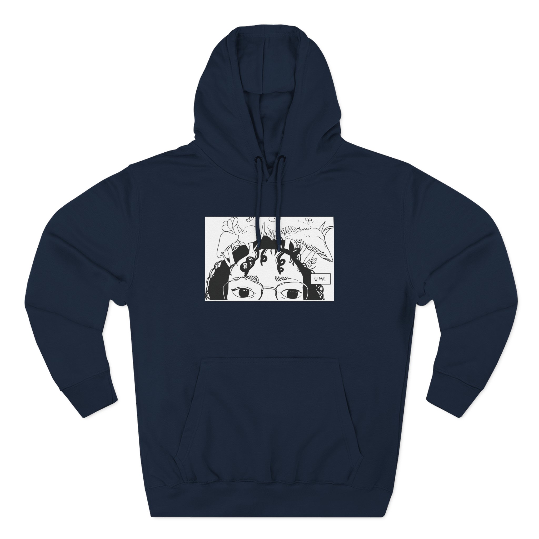 Umi Drawing Three-Panel Fleece Hoodie