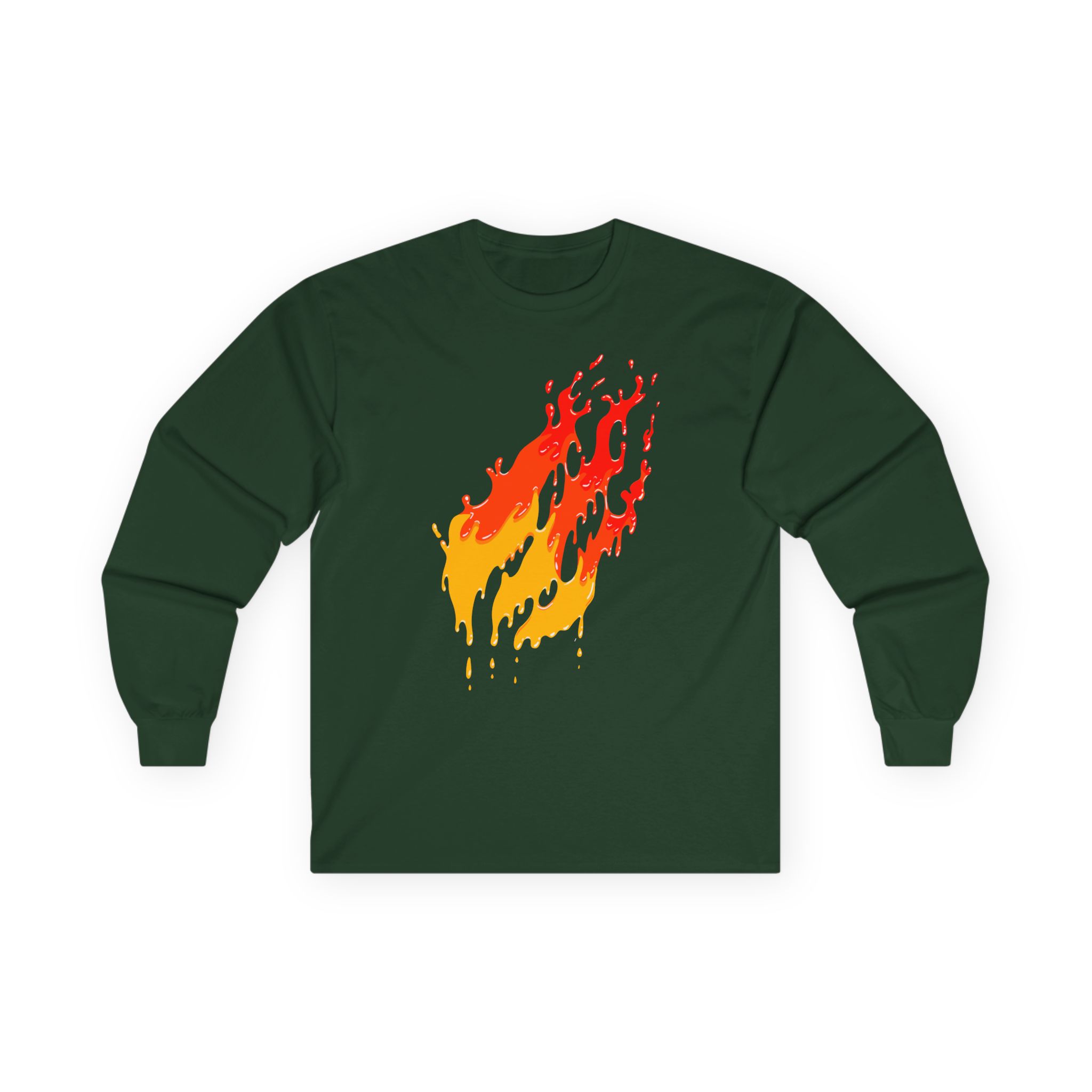 Preston Fire Drip Unisex Ultra Cotton Long Sleeve Tee