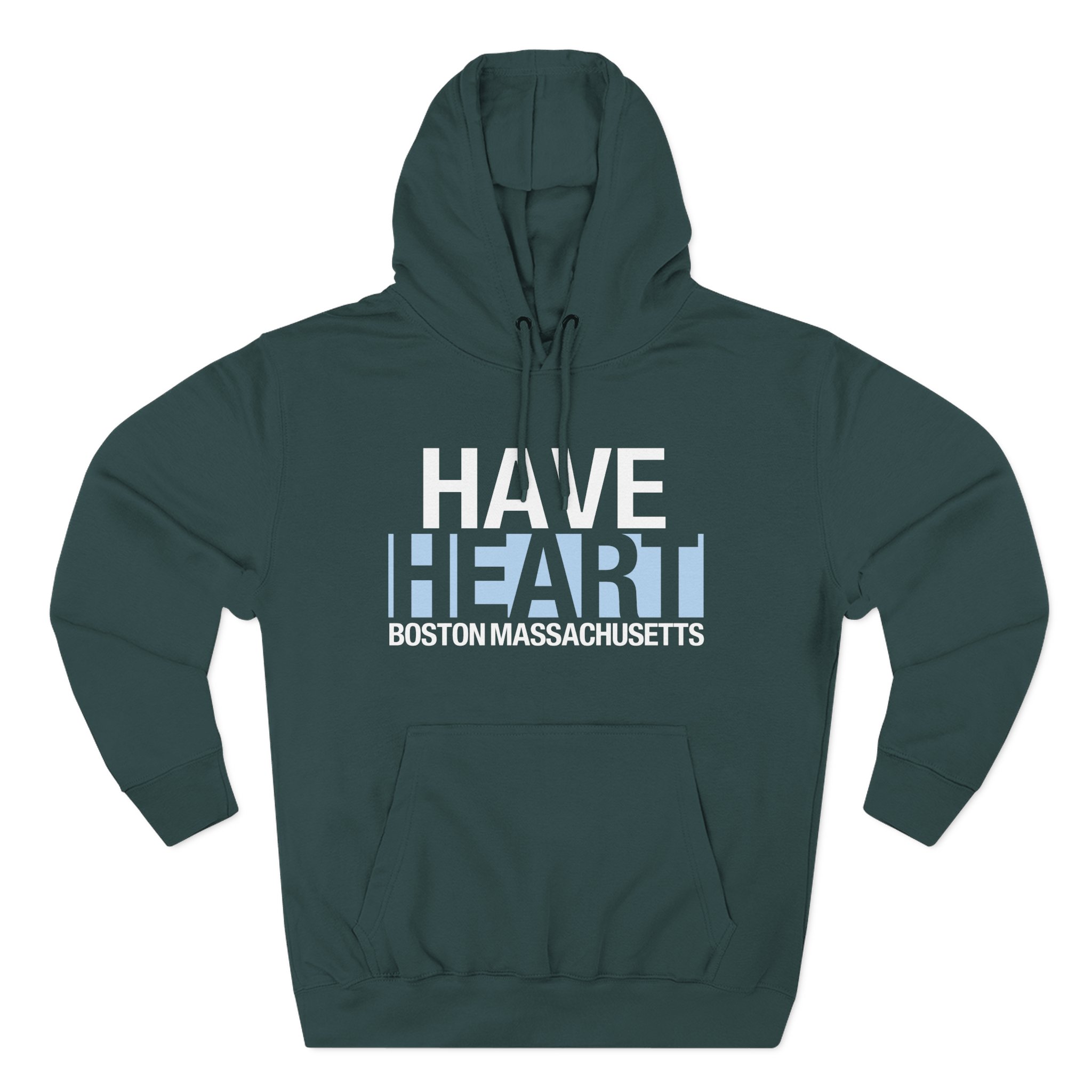 Have Heart Boston Massachusetts Three-Panel Fleece Hoodie