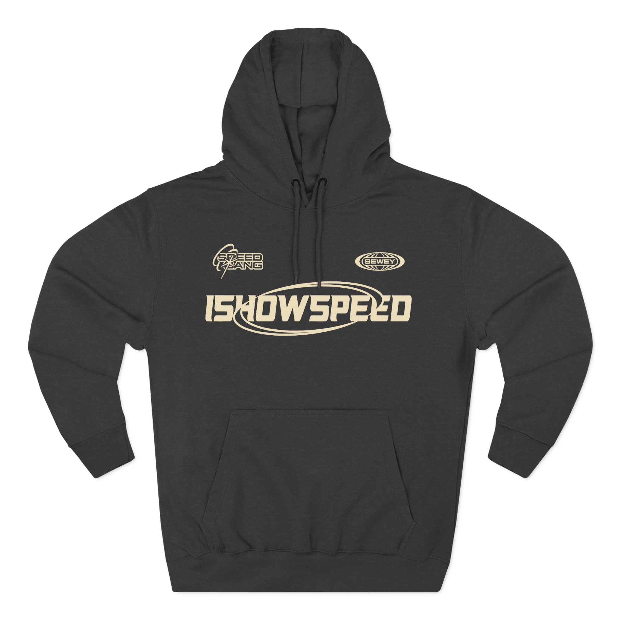 Ishowspeed Racing Royal Three-Panel Fleece Hoodie