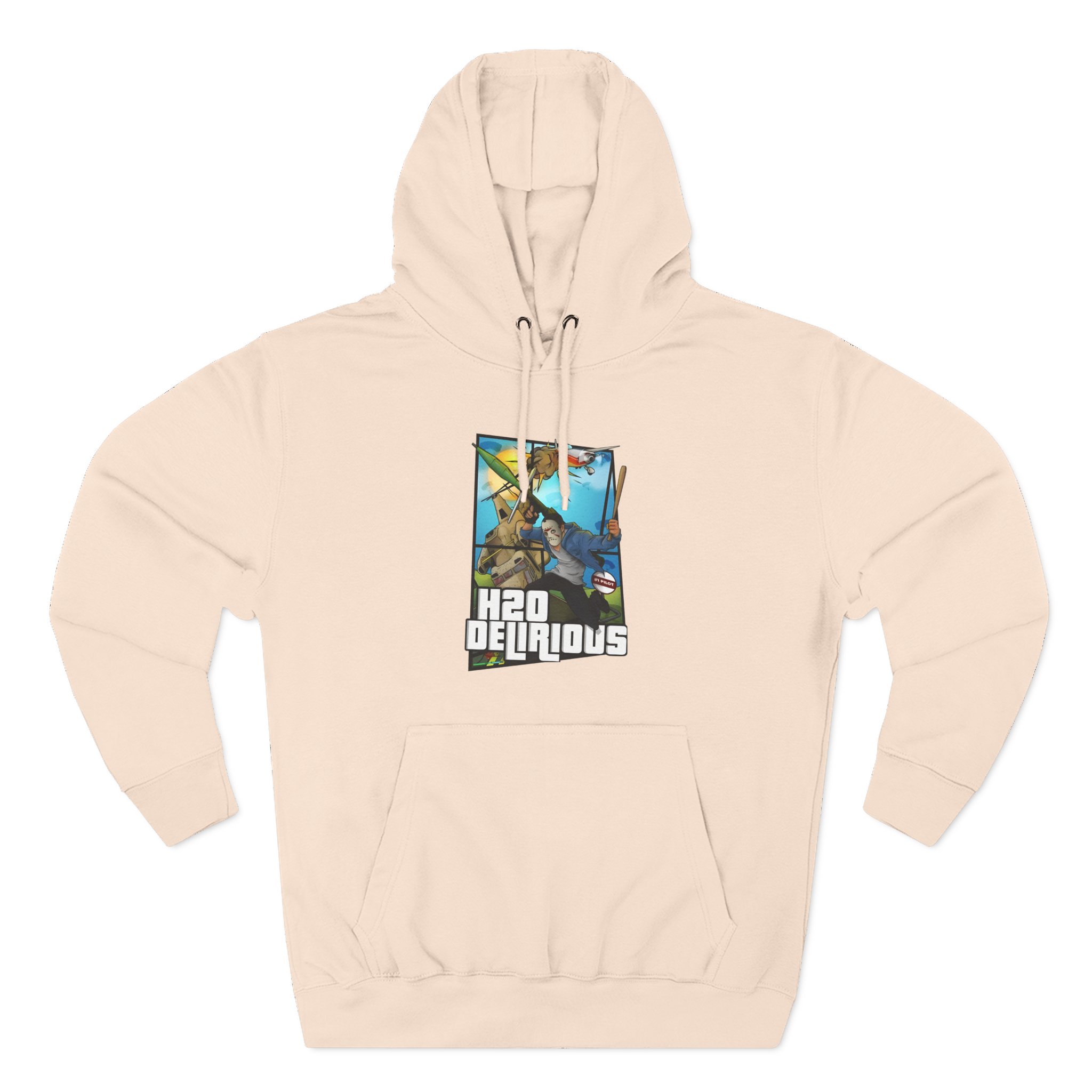 H2odelirious Three-Panel Fleece Hoodie