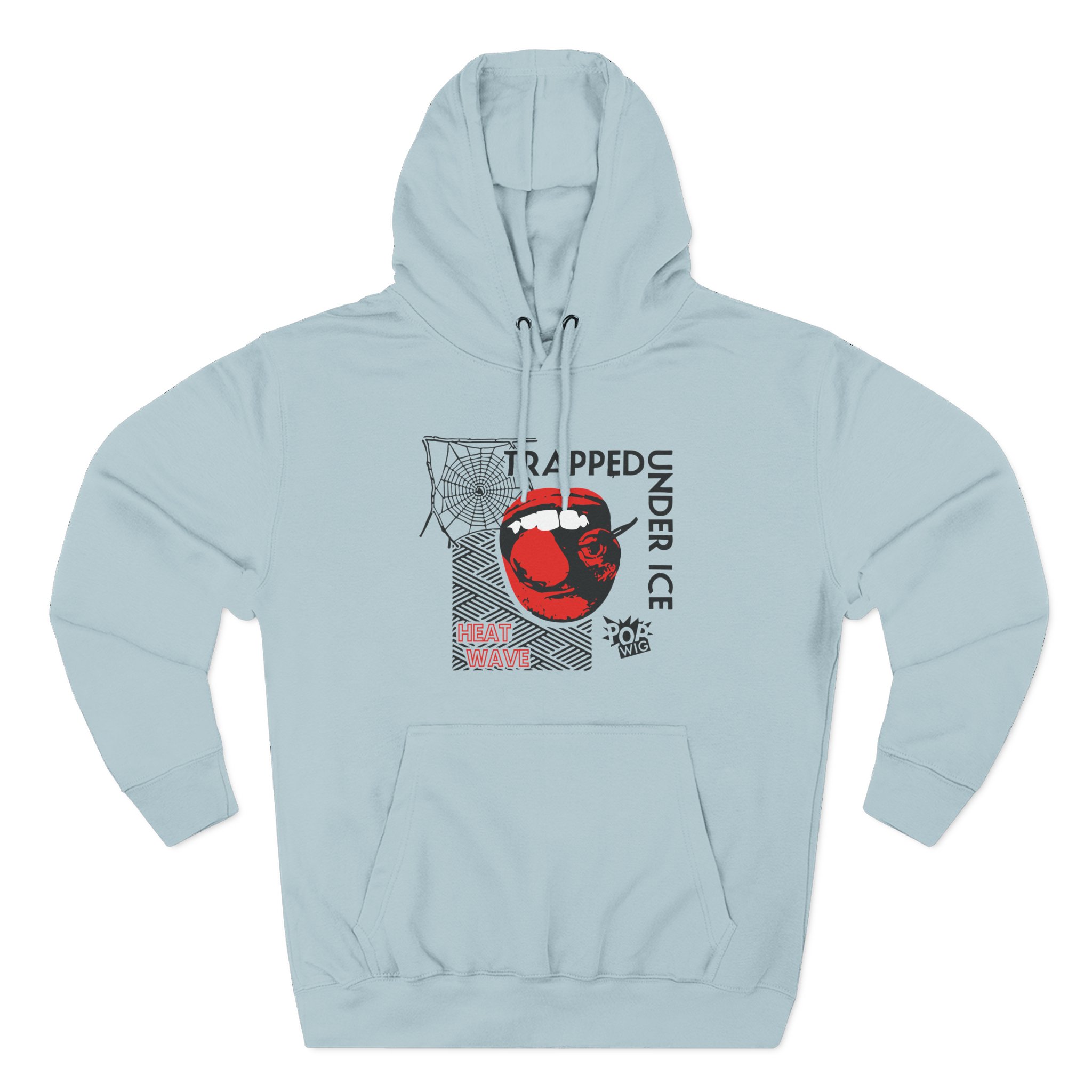 Trapped Under Ice Cherry Lips Three-Panel Fleece Hoodie
