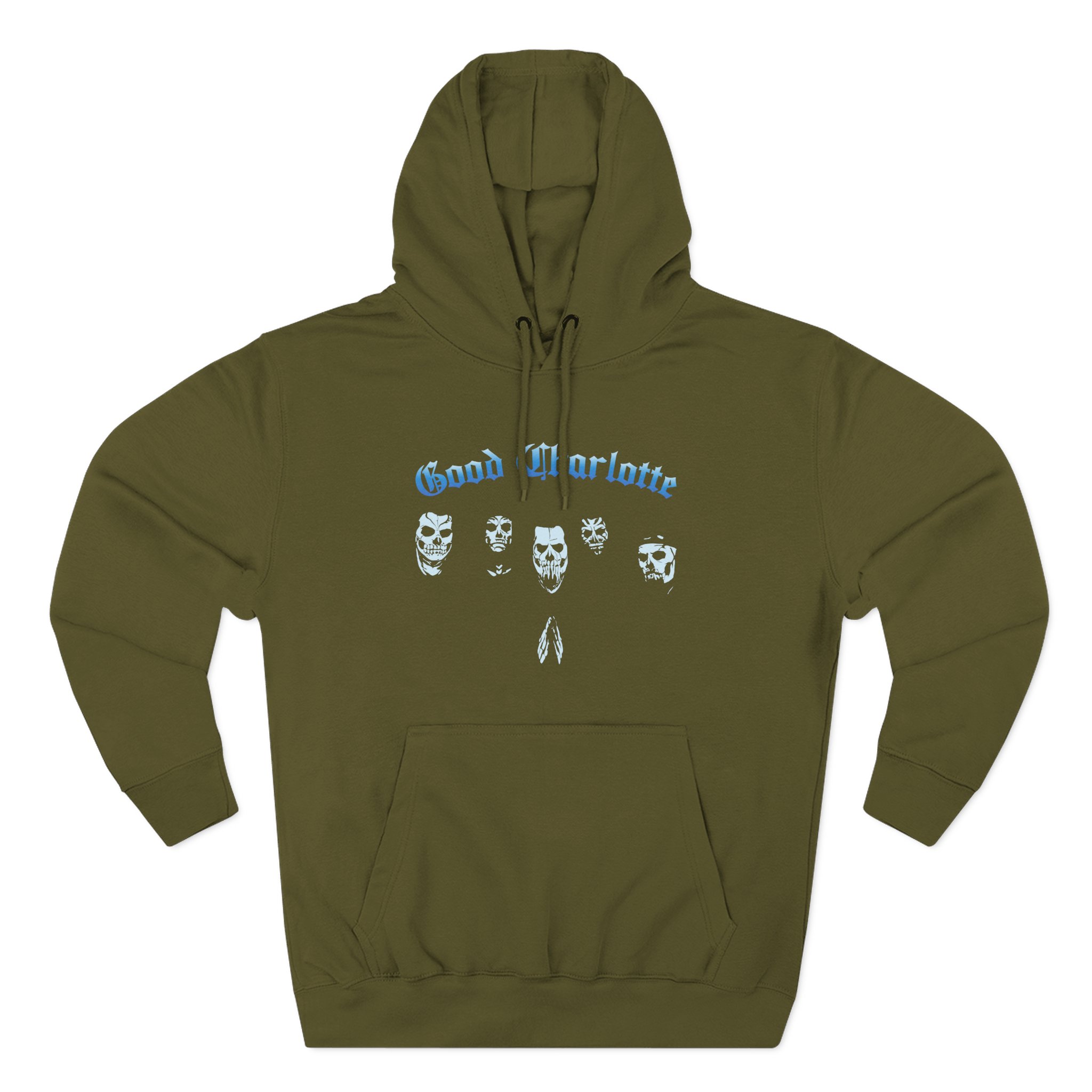 Skull Masks Glow In The Dark Three-Panel Fleece Hoodie