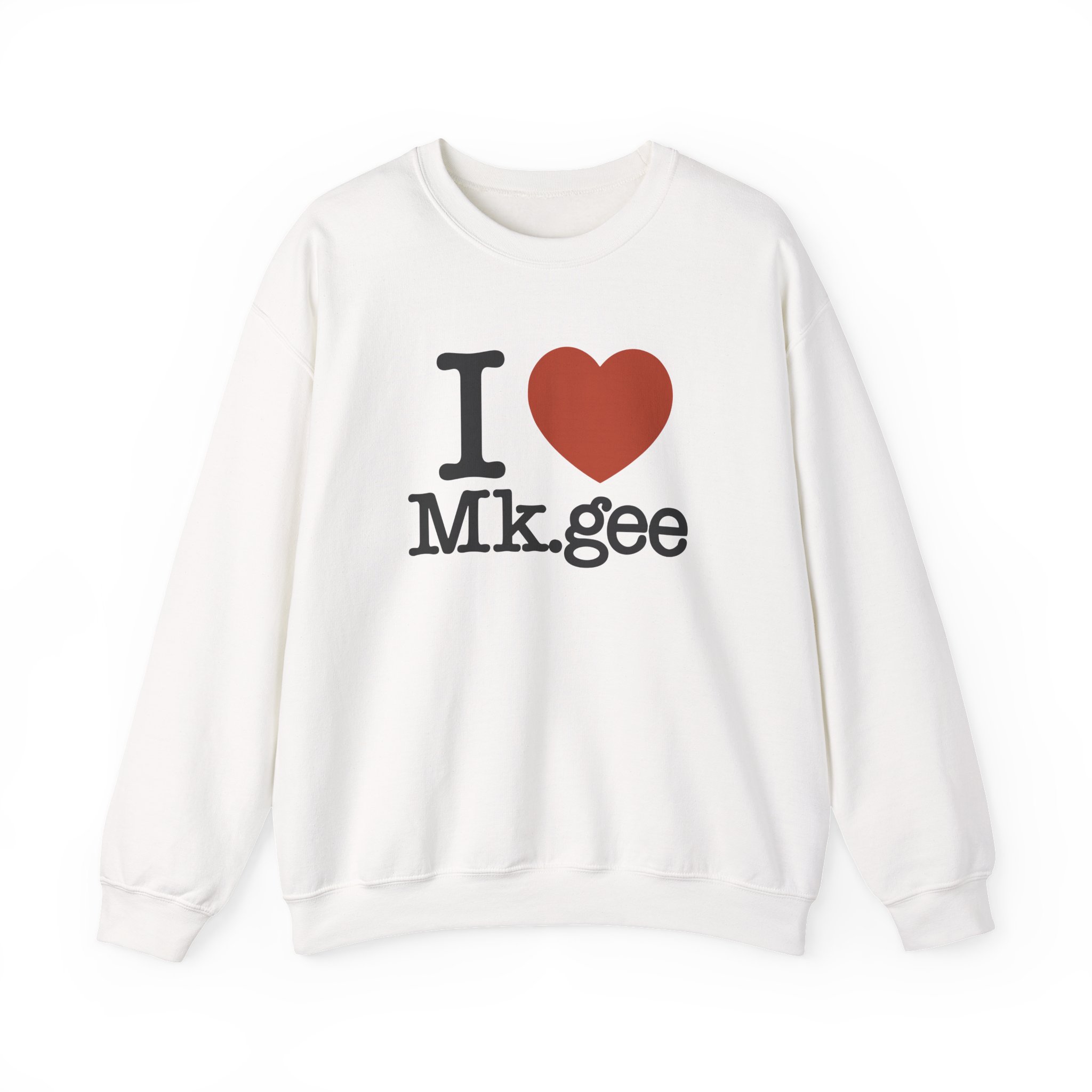 Mkgee I Love Unisex Heavy Blendâ„¢ Crewneck Sweatshirt