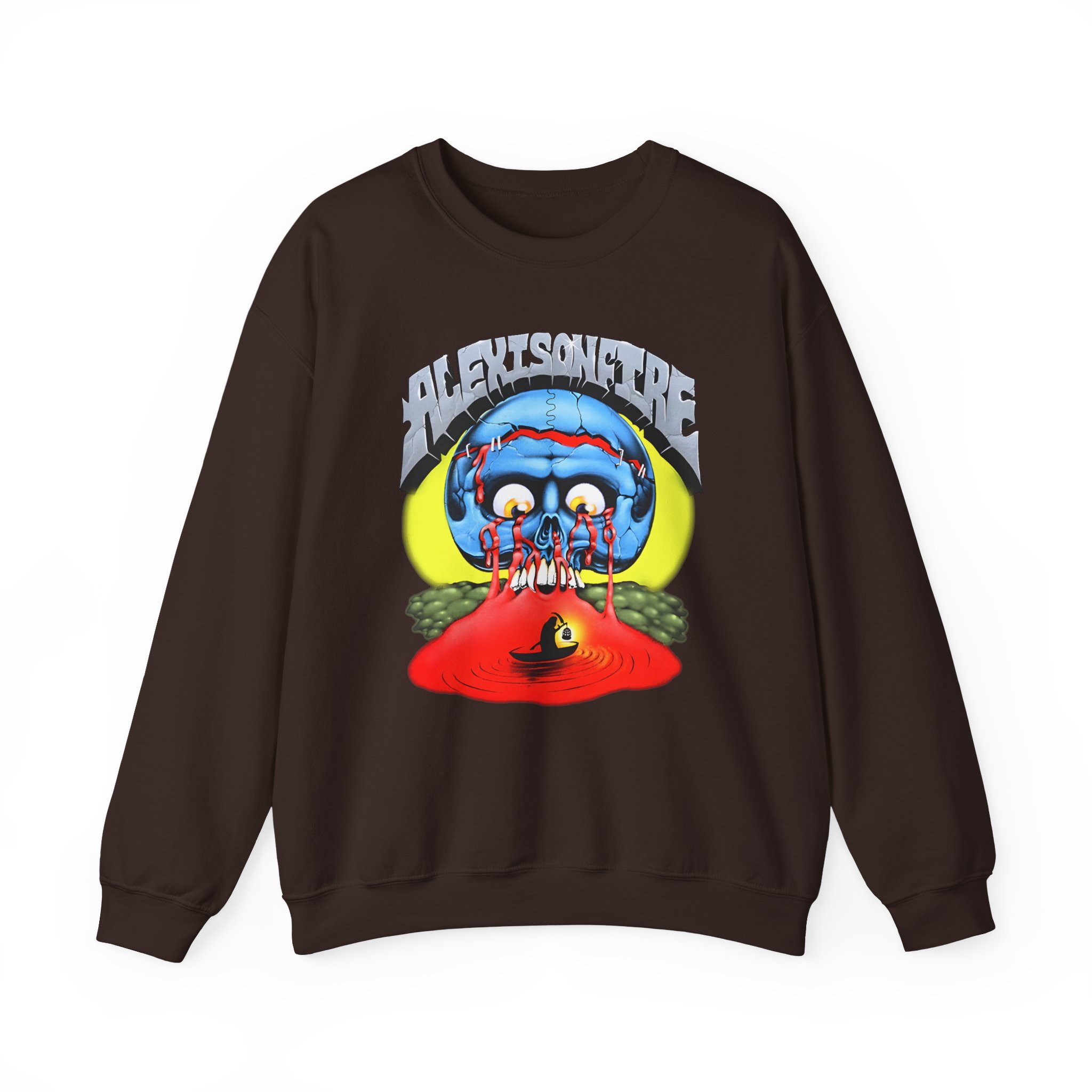 Alexisonfire Skull Island Unisex Heavy Blendâ„¢ Crewneck Sweatshirt