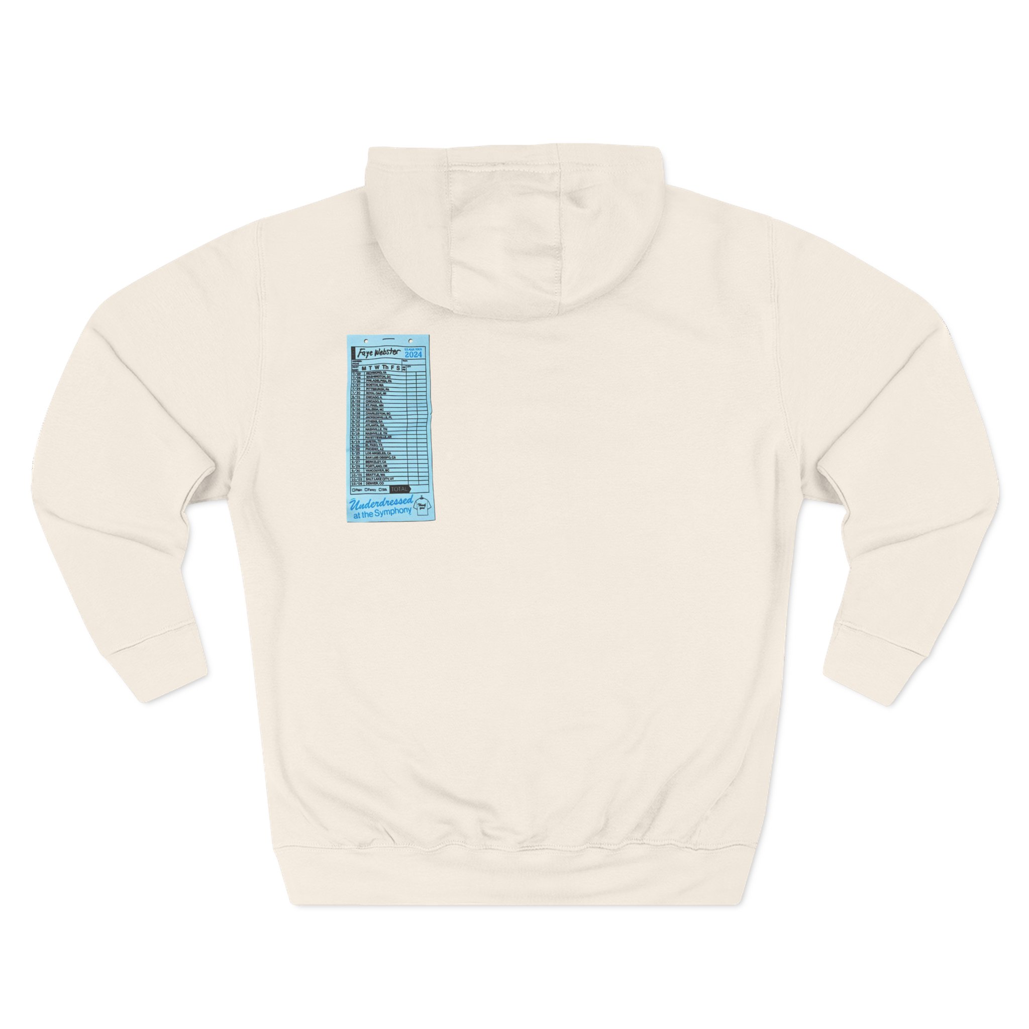 Faye Webster Underdressed at the Symphony 2024 Tour Three-Panel Fleece Hoodie
