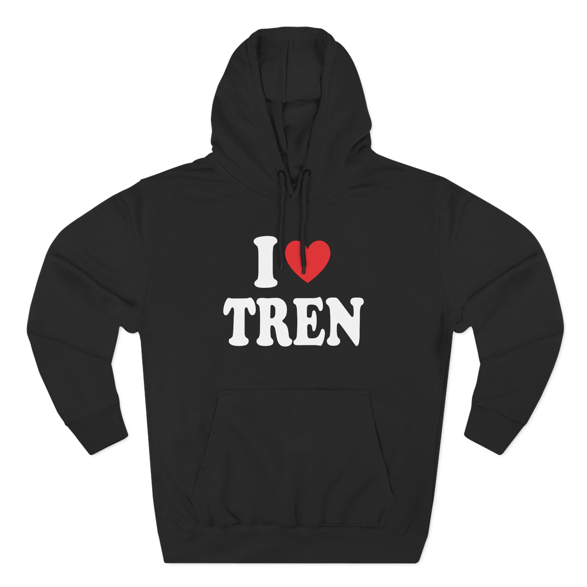 I Love Tren Twins Three-Panel Fleece Hoodie