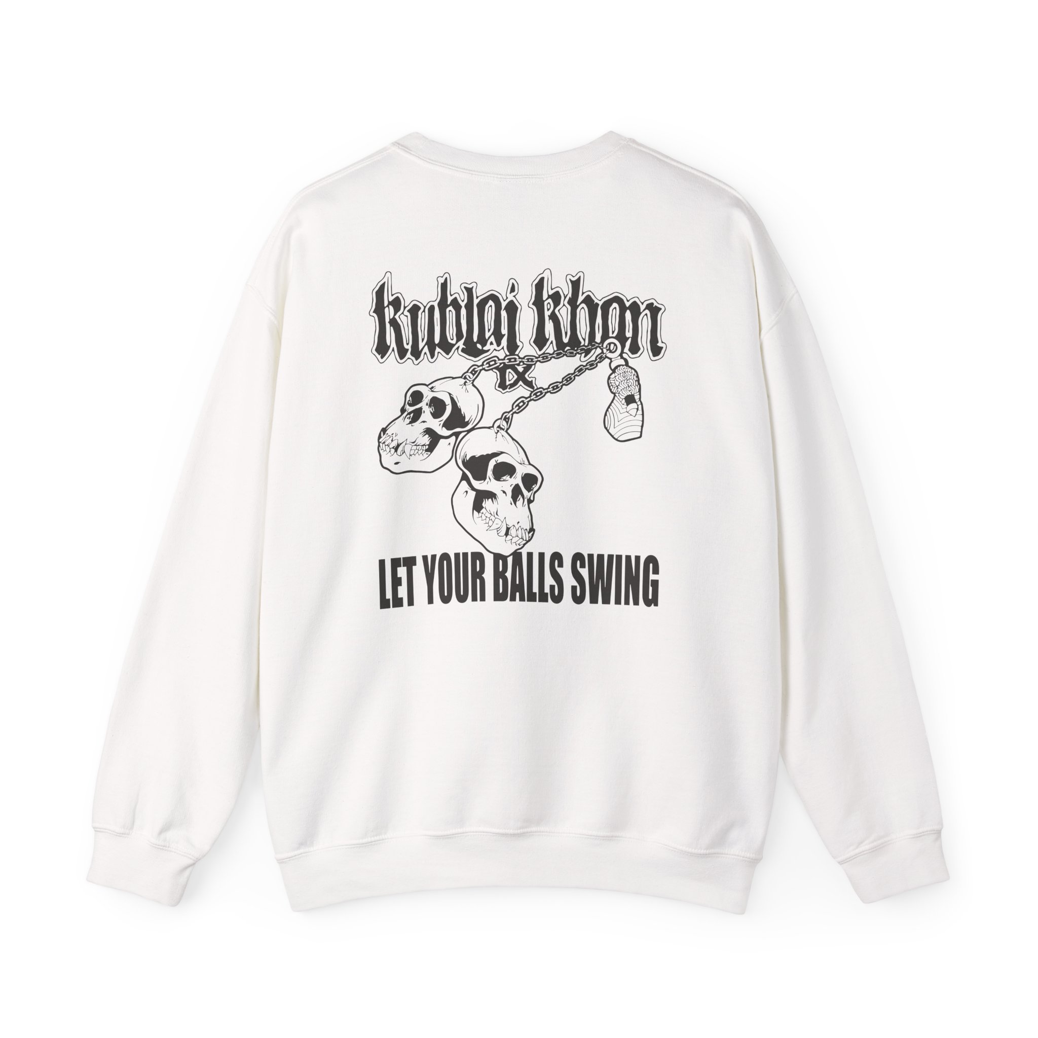 Kublai Khan - Let Your Balls Swing Unisex Heavy Blendâ„¢ Crewneck Sweatshirt