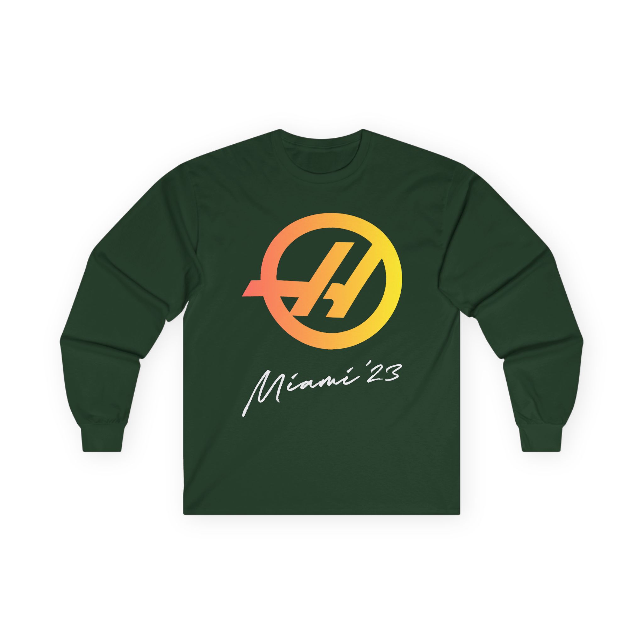 Haas F1 Miami Gp Unisex Ultra Cotton Long Sleeve Tee