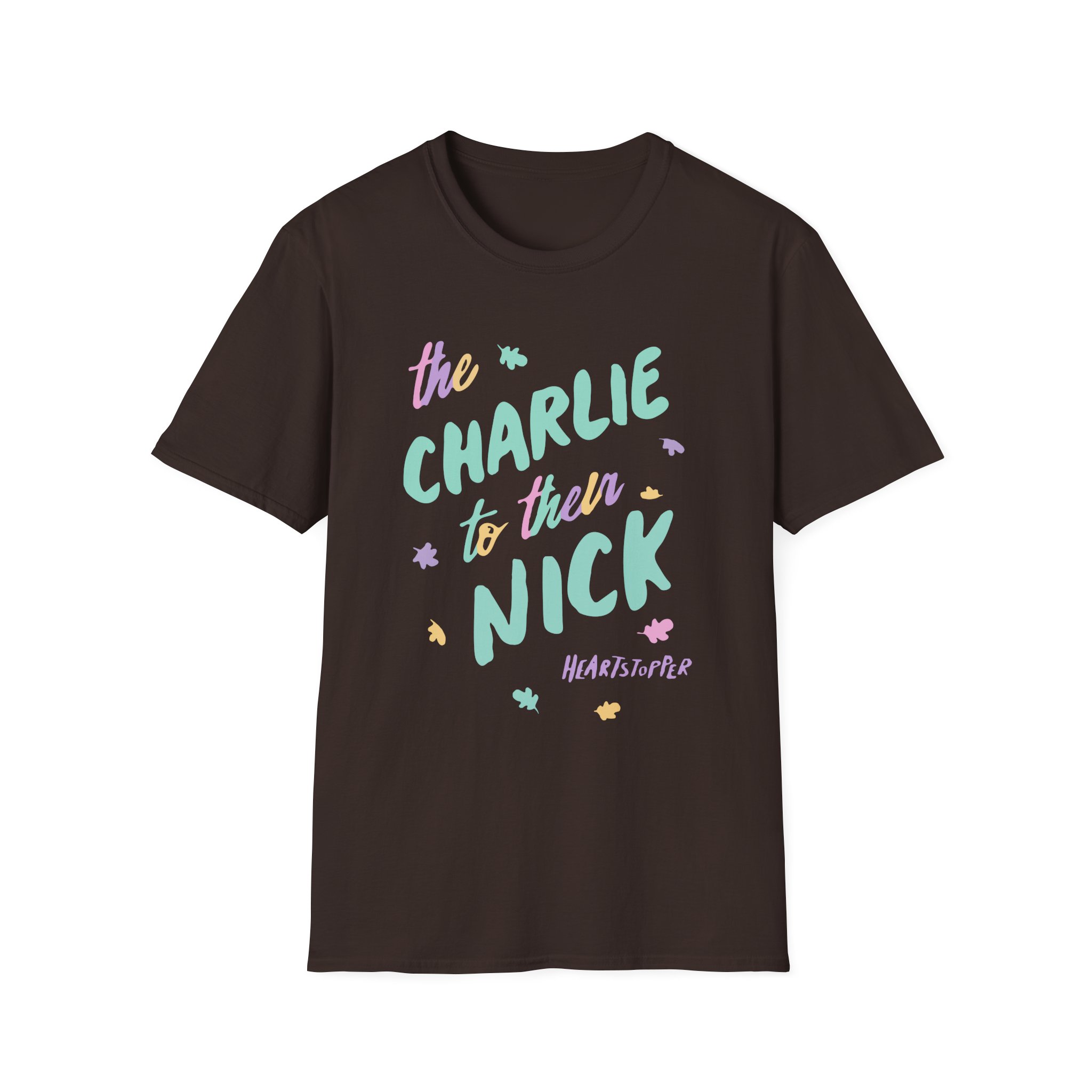 Heartstopper Charlie to Nick Pride Unisex Softstyle T-Shirt