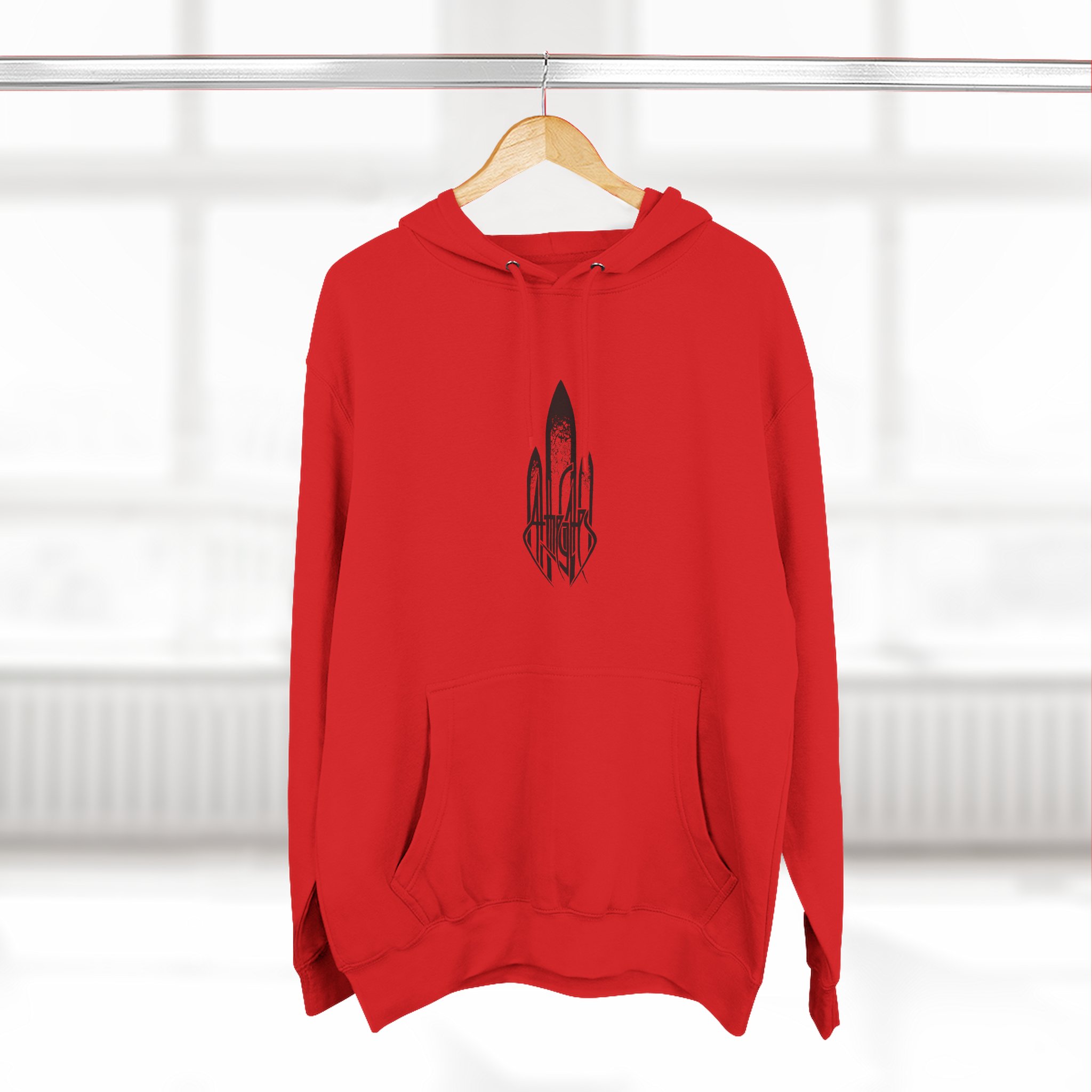 At the Gates the Red in the Sky is Ours Three-panel Fleece Hoodie