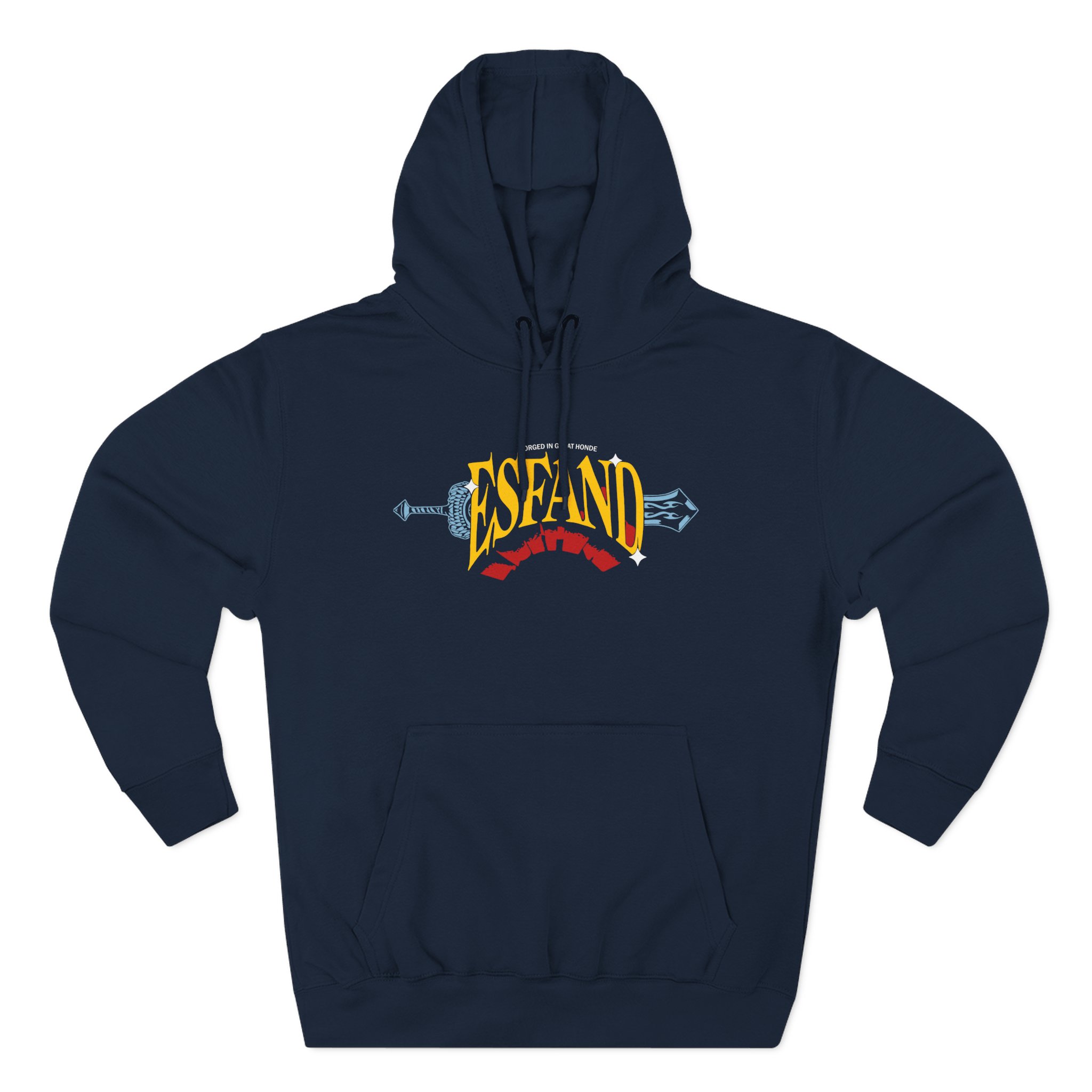 Esfand Three-Panel Fleece Hoodie
