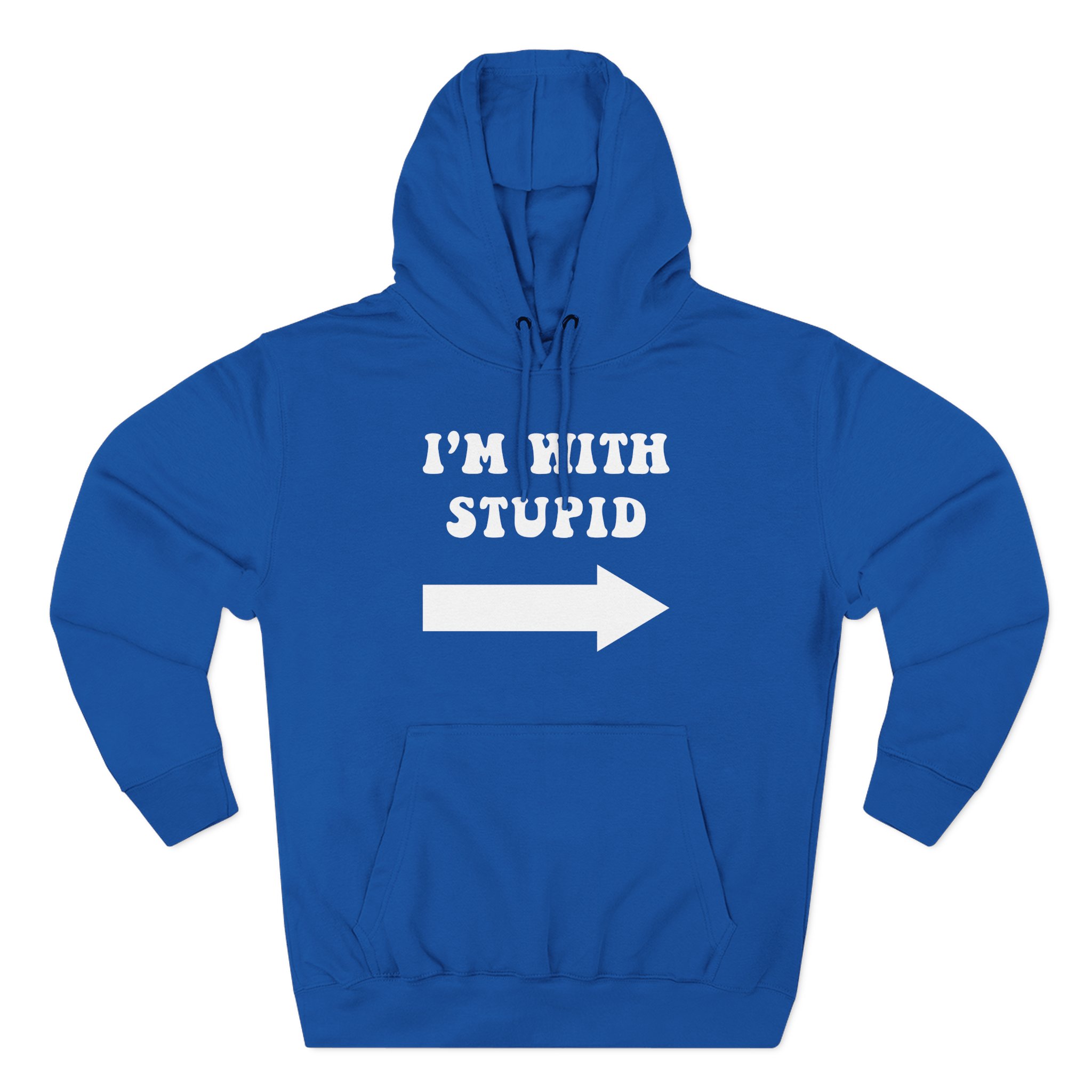 Jimmy Kimmel I'm With Stupid Three-Panel Fleece Hoodie
