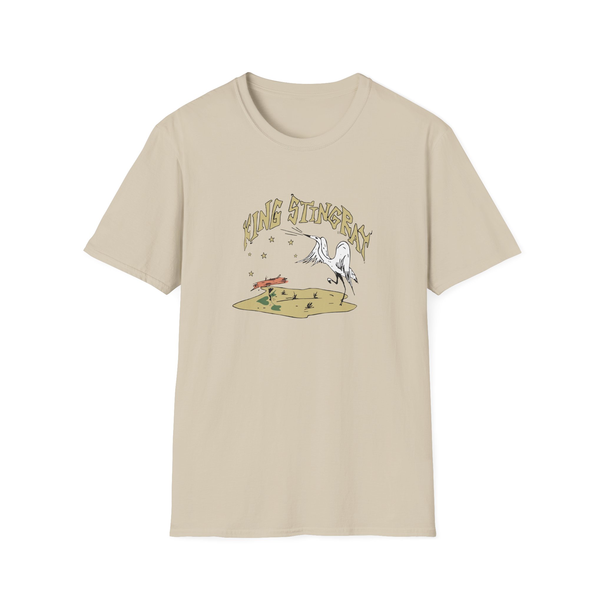 King Stingray Ivory Bird Unisex Softstyle T-Shirt