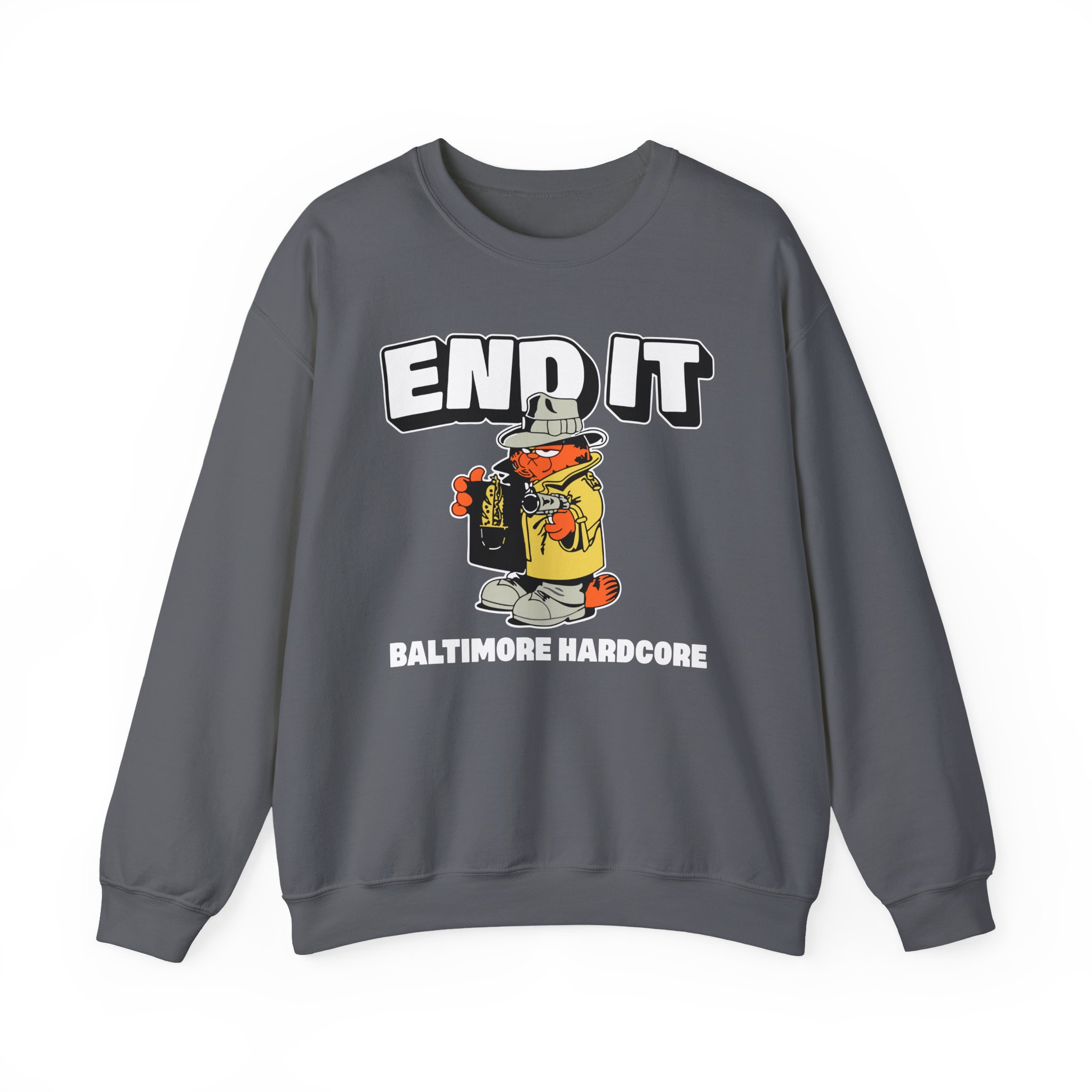 End It Baltimore Hardcore Unisex Heavy Blend Crewneck Sweatshirt