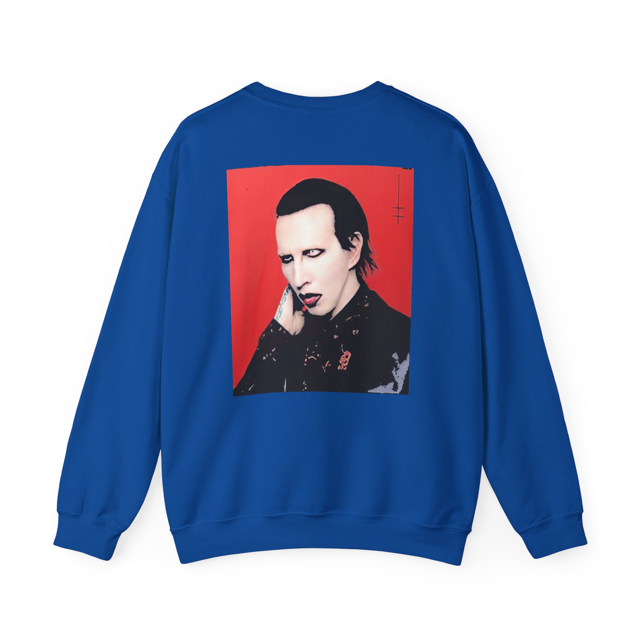 Marilyn Manson Little Cross Photo Unisex Heavy Blendâ„¢ Crewneck Sweatshirt
