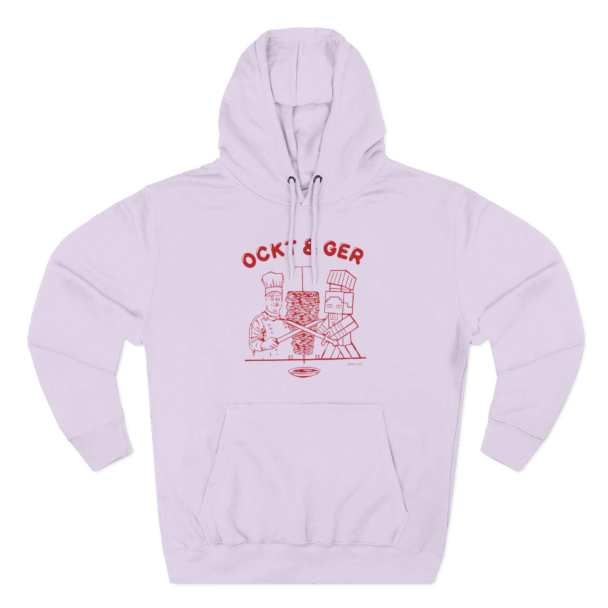 Papaplatte OCKT & GER Three-Panel Fleece Hoodie