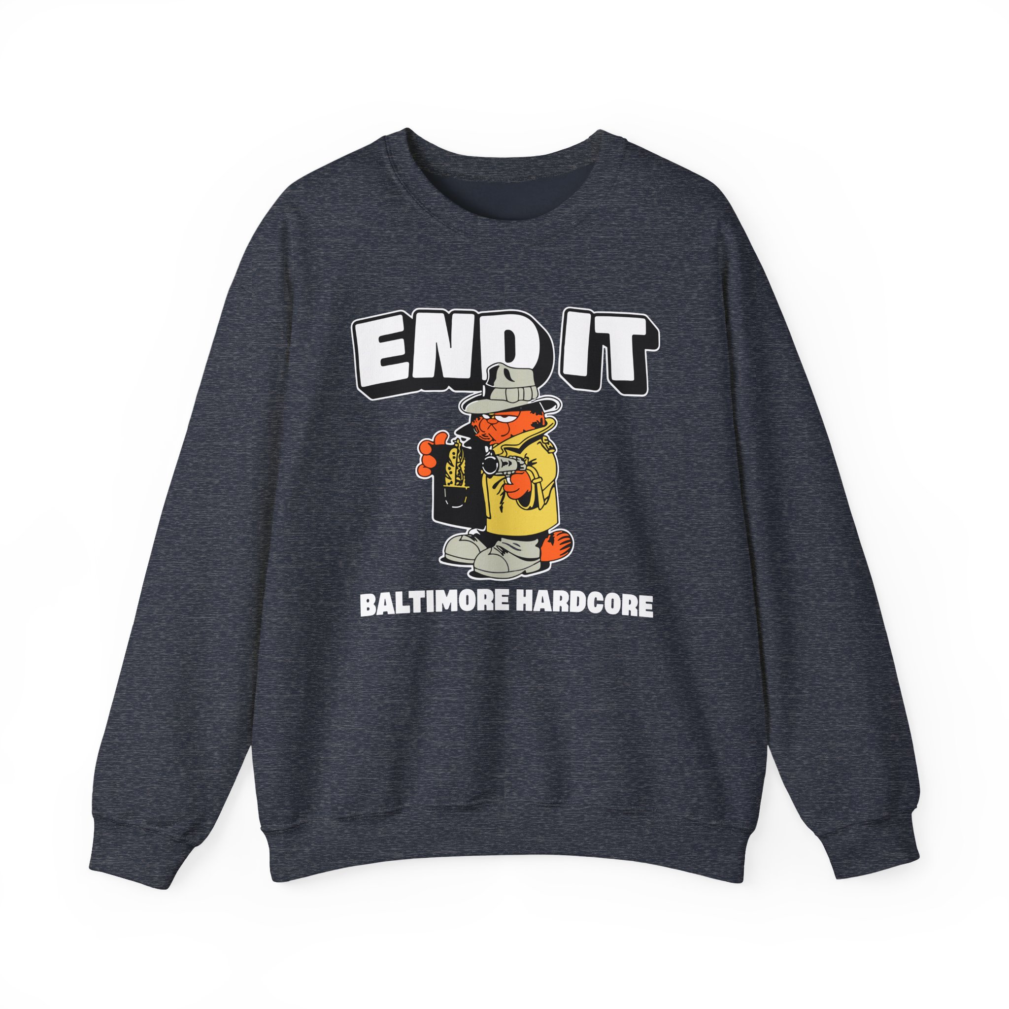 End It Baltimore Hardcore Unisex Heavy Blend Crewneck Sweatshirt