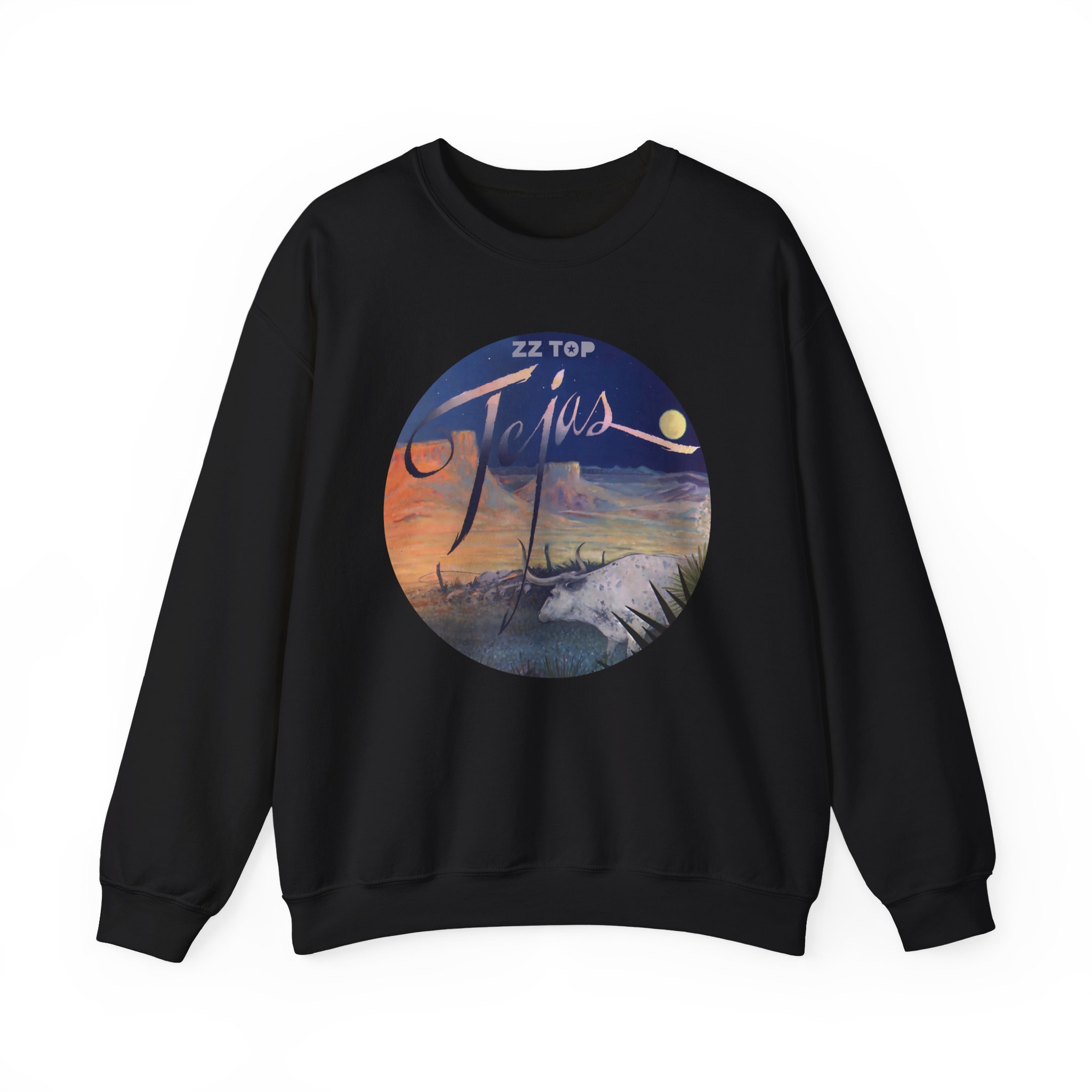 Zz Top 1976 Tejas Beige Unisex Heavy Blendâ„¢ Crewneck Sweatshirt